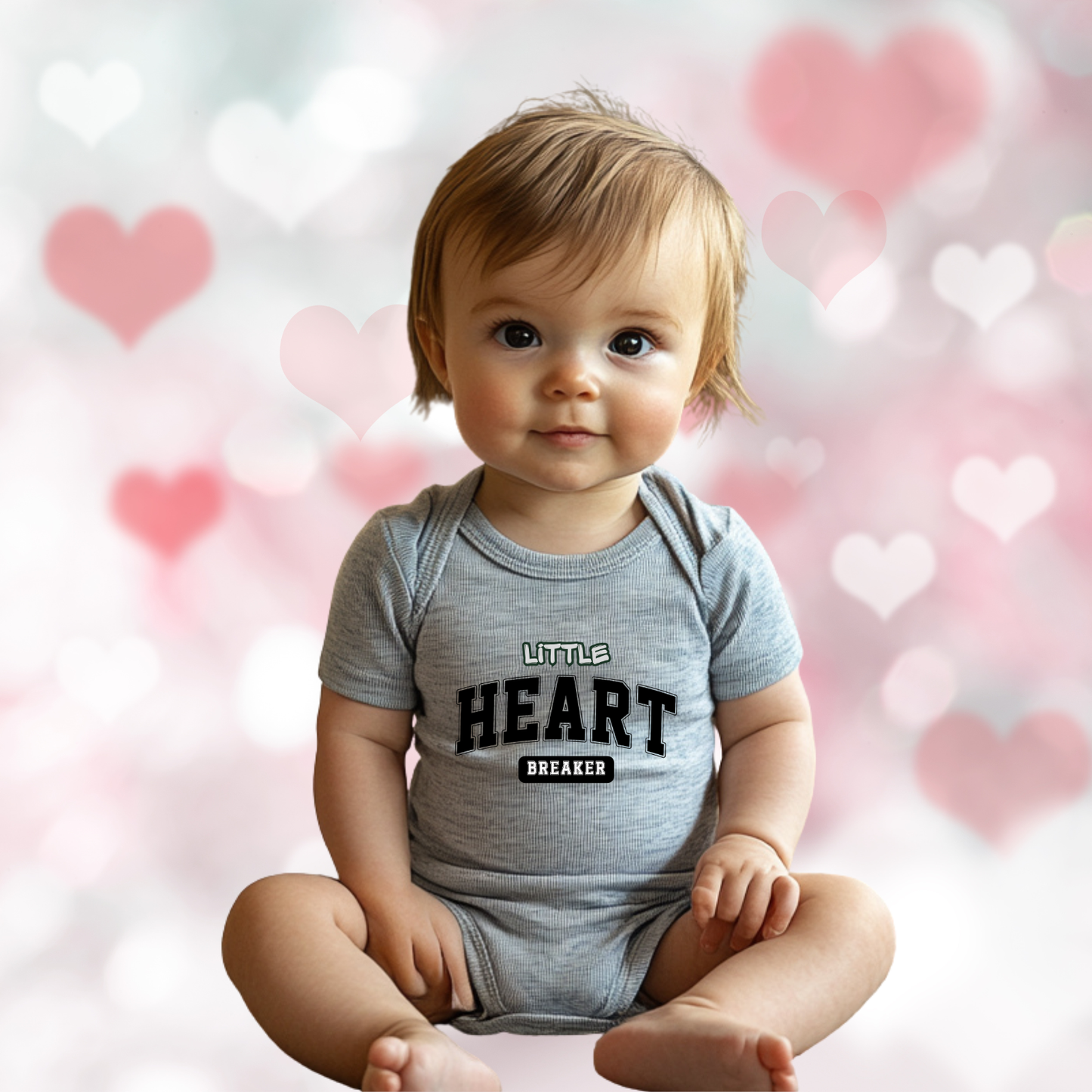 Little Heart Breaker Infant Short Sleeve Onesie