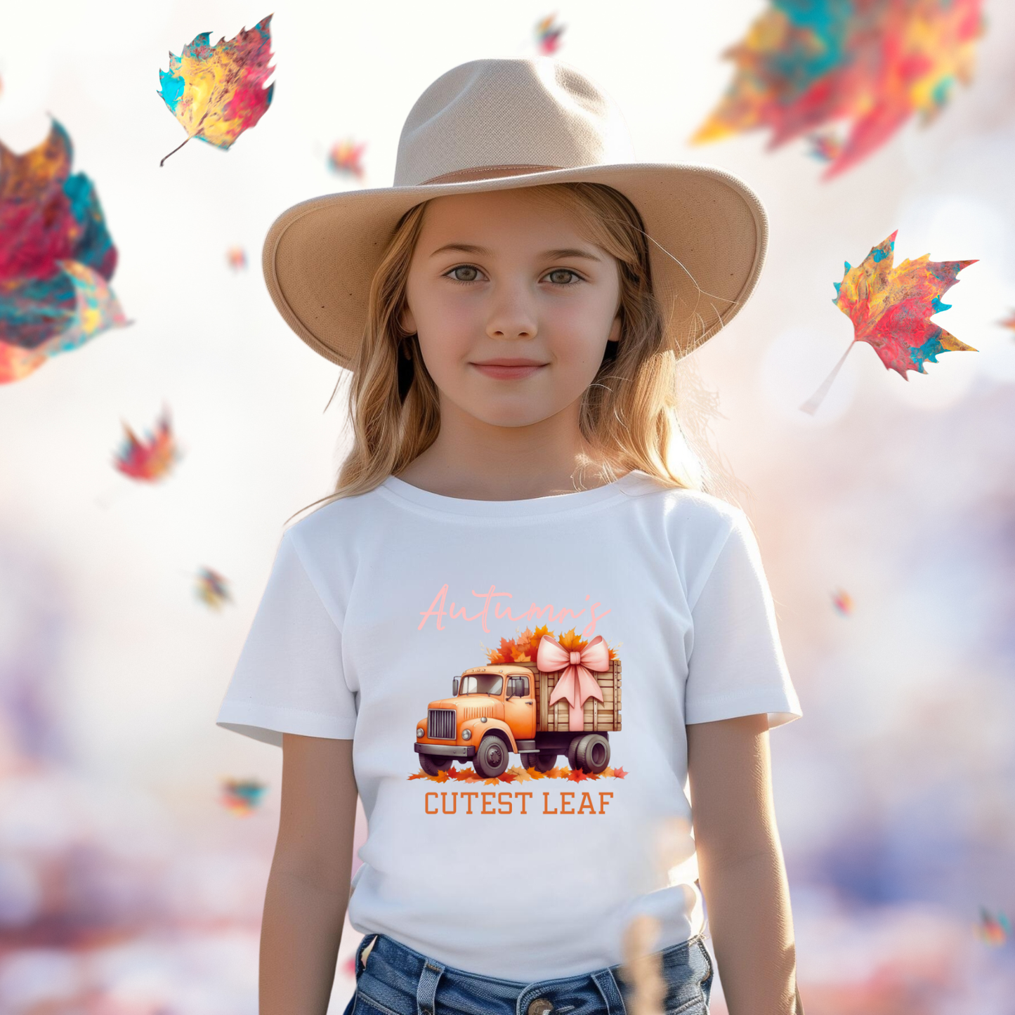 Autumn’s Cutest Leaf Kid’s T-Shirt