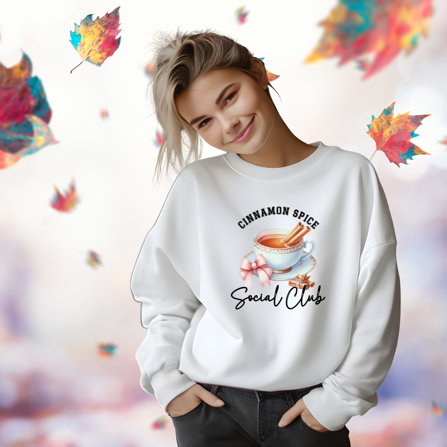 Cinnamon Spice Social Club Crewneck Sweatshirt