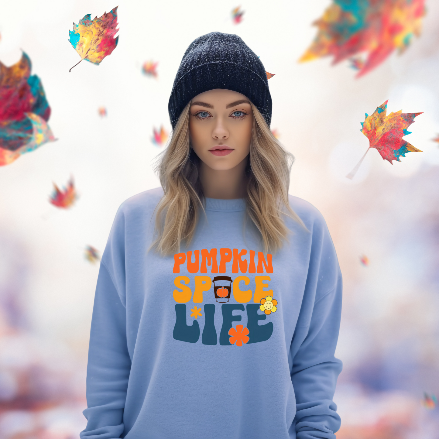 Retro Pumpkin Spice Life Crewneck Sweatshirt
