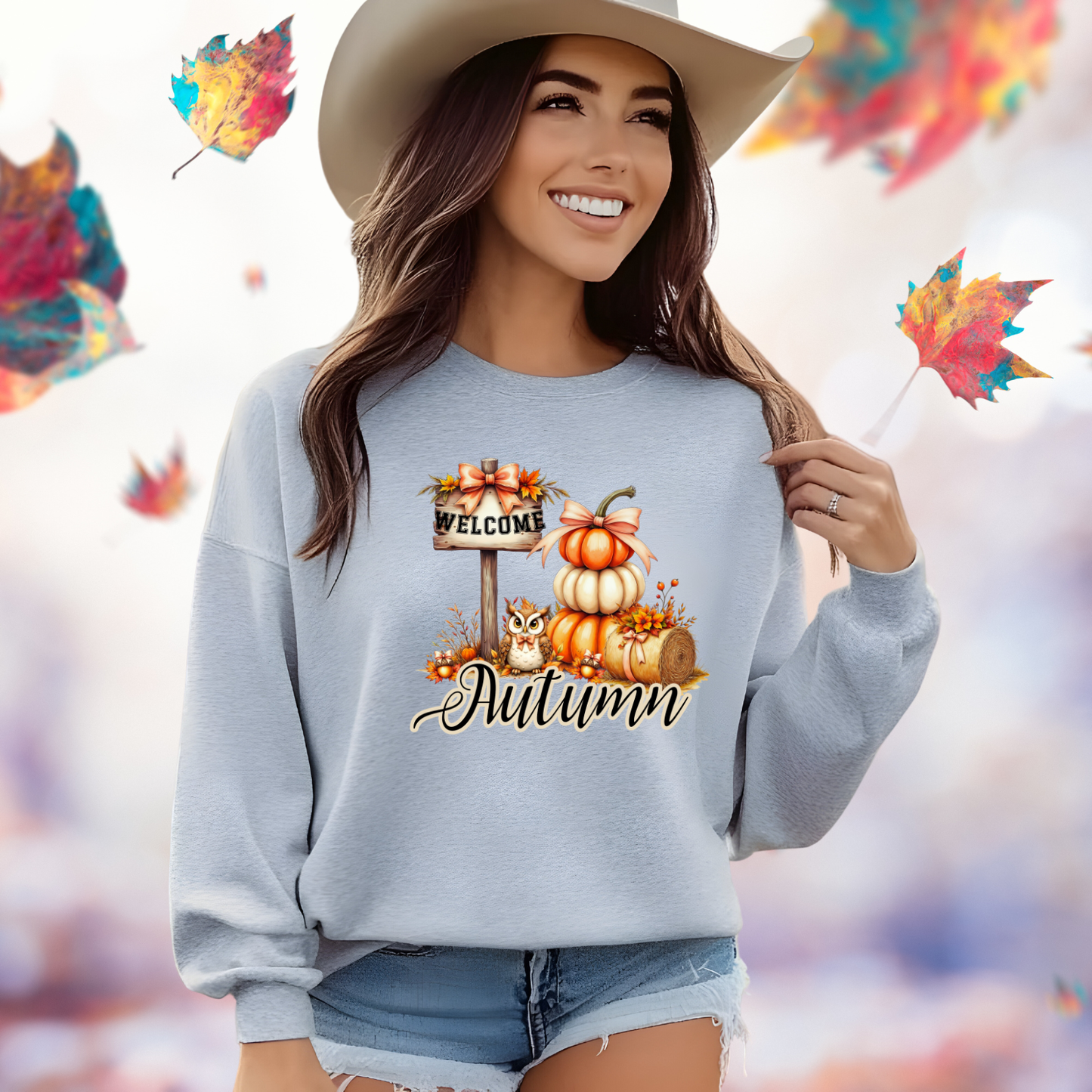 Welcome Autumn Crewneck Sweatshirt