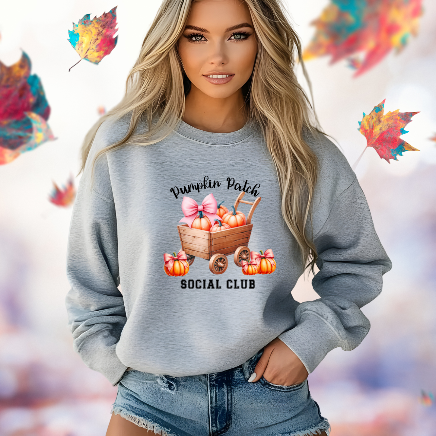 Pumpkin Patch Social Club Crewneck Sweatshirt
