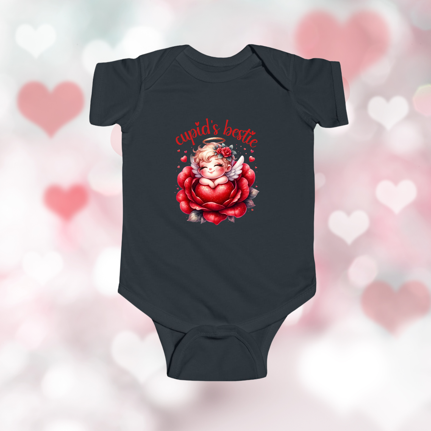Cupid’s Bestie Infant Short Sleeve Onesie