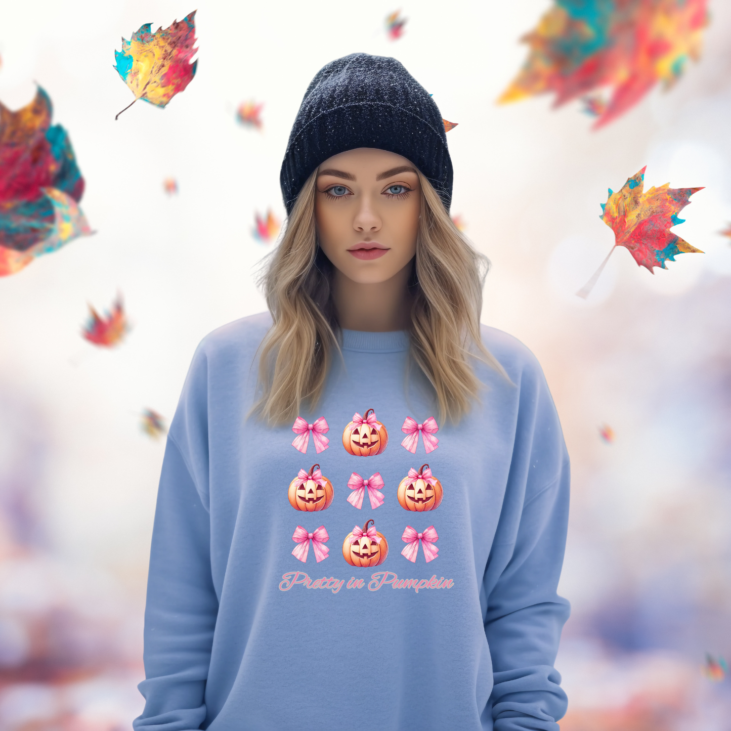 Pretty in Pumpkin Crewneck Sweatshirt