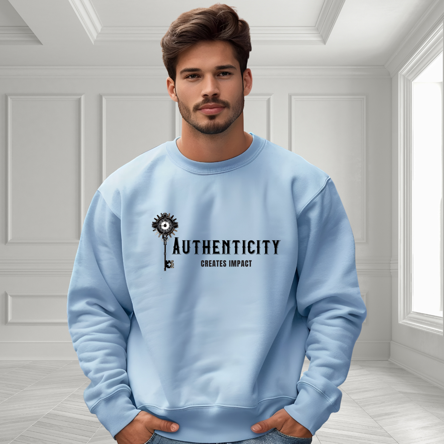 Authenticity Creates Impact Crewneck Sweatshirt