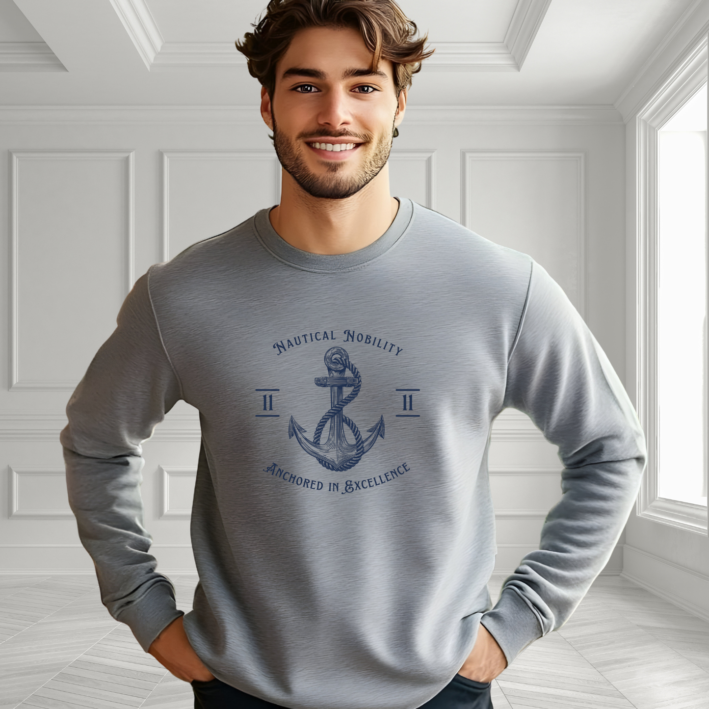Nautical Nobility Crewneck Sweatshirt
