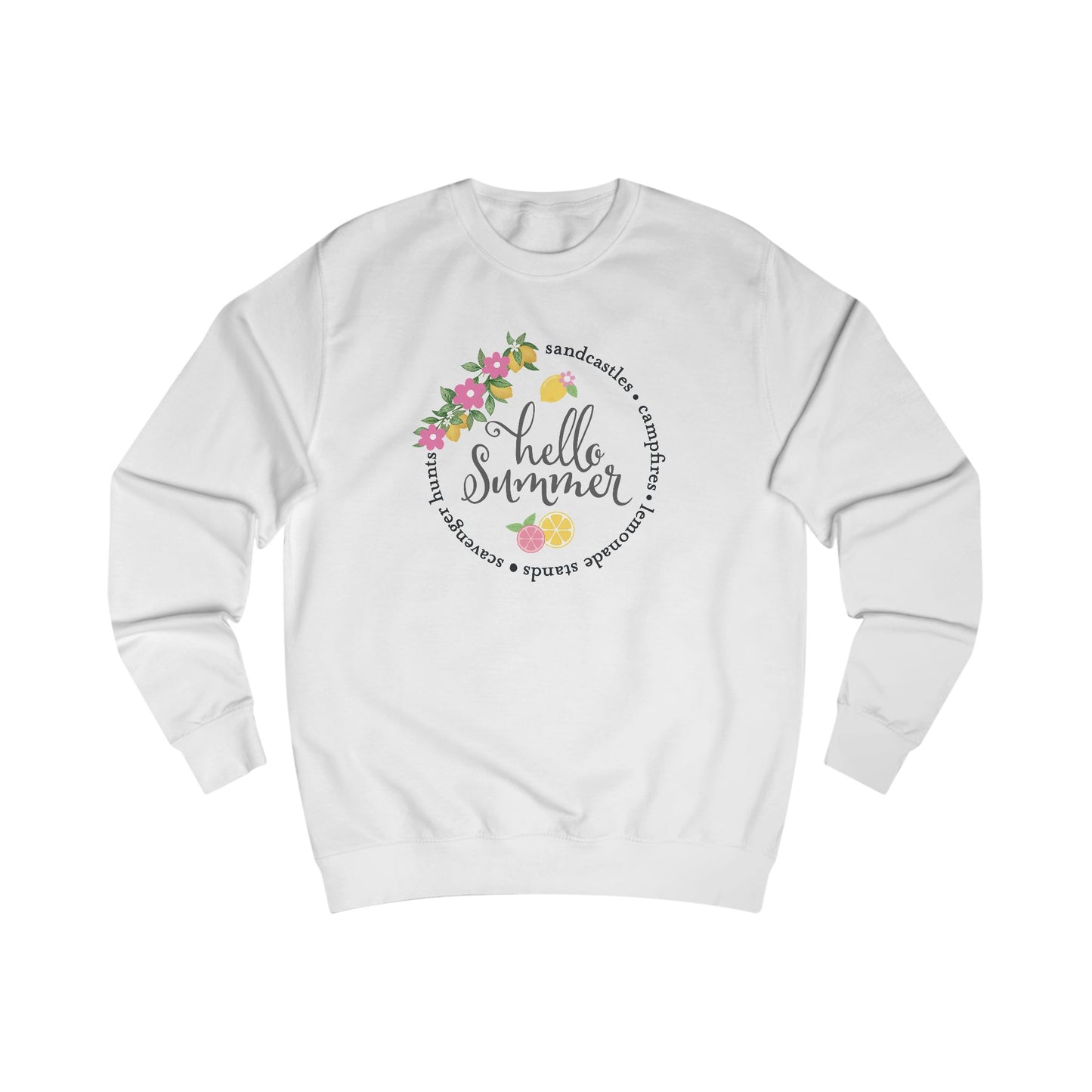 Hello Summer Sandcastles Crewneck Sweatshirt