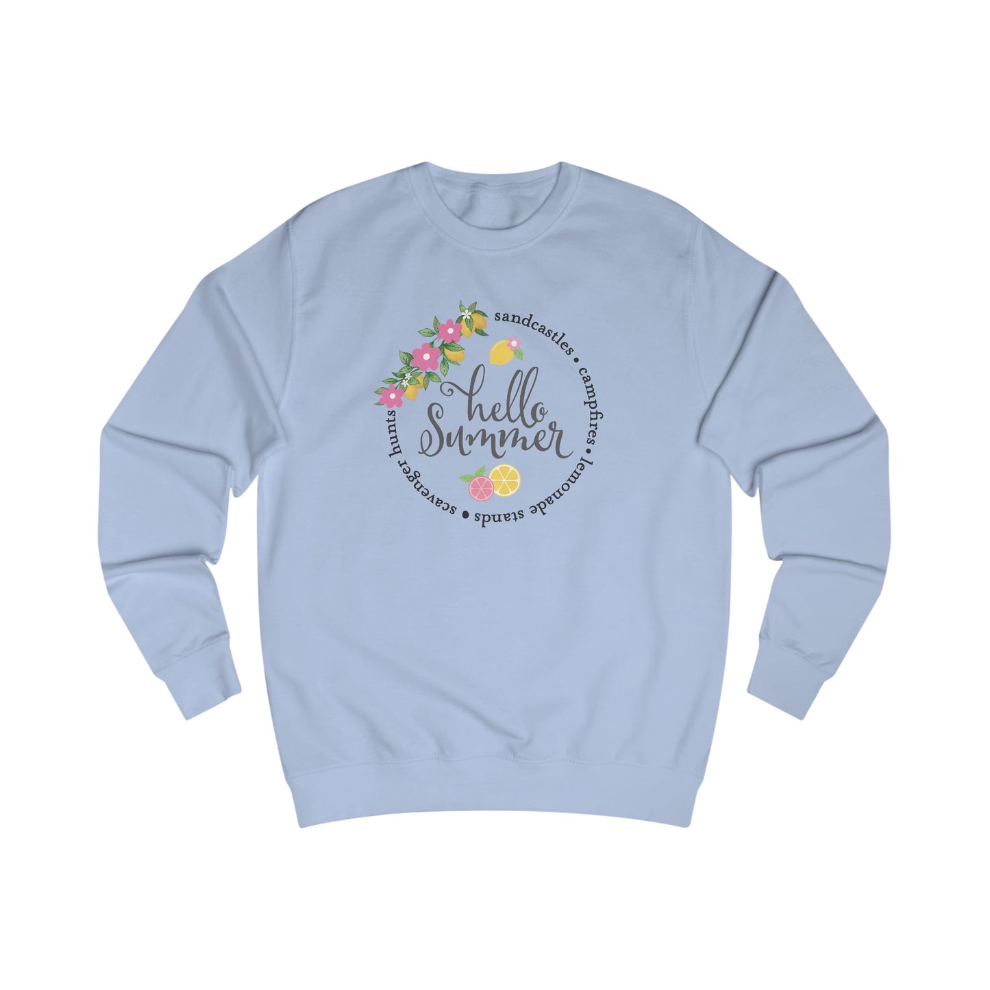 Hello Summer Sandcastles Crewneck Sweatshirt