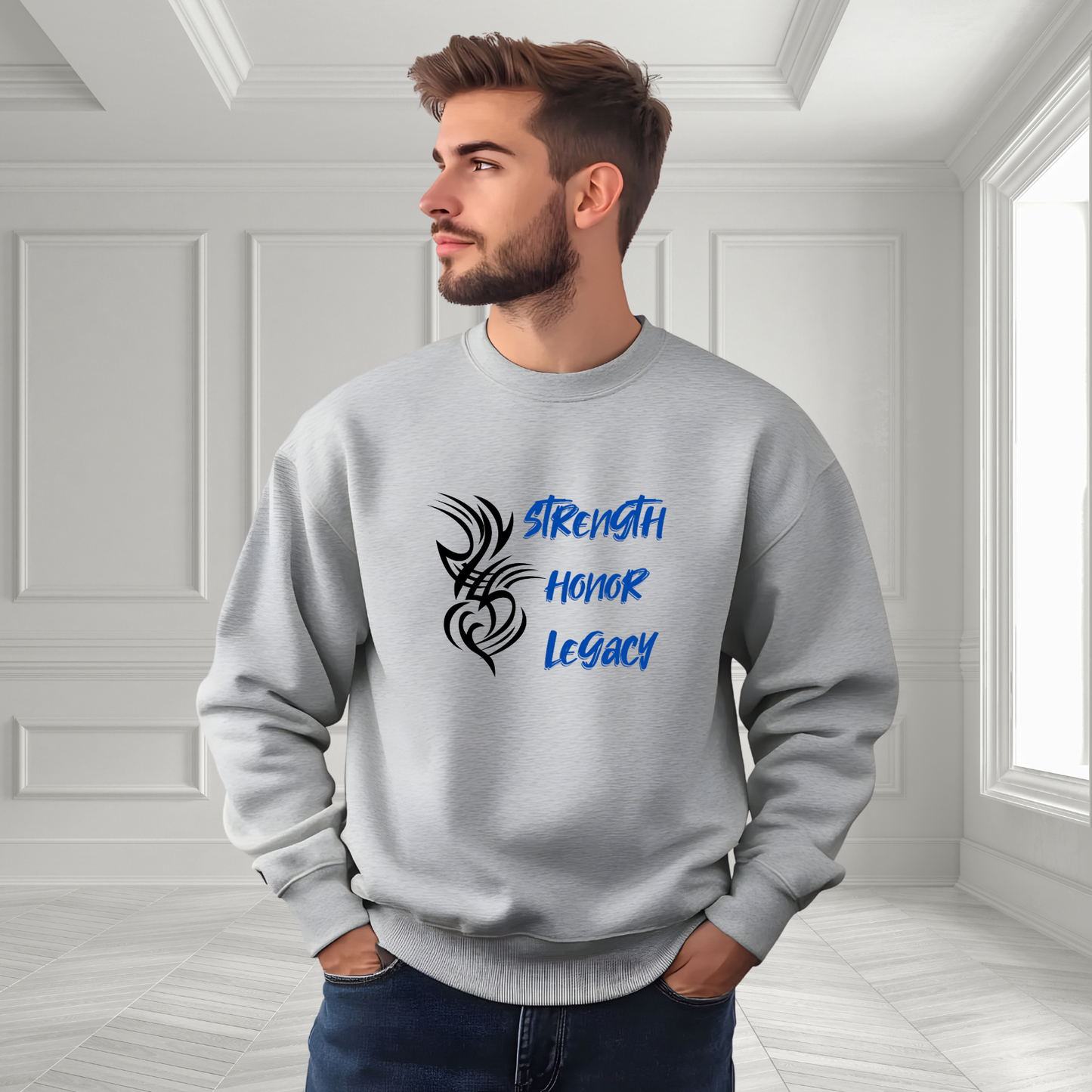 Strength, Honor, Legacy Crewneck Sweatshirt