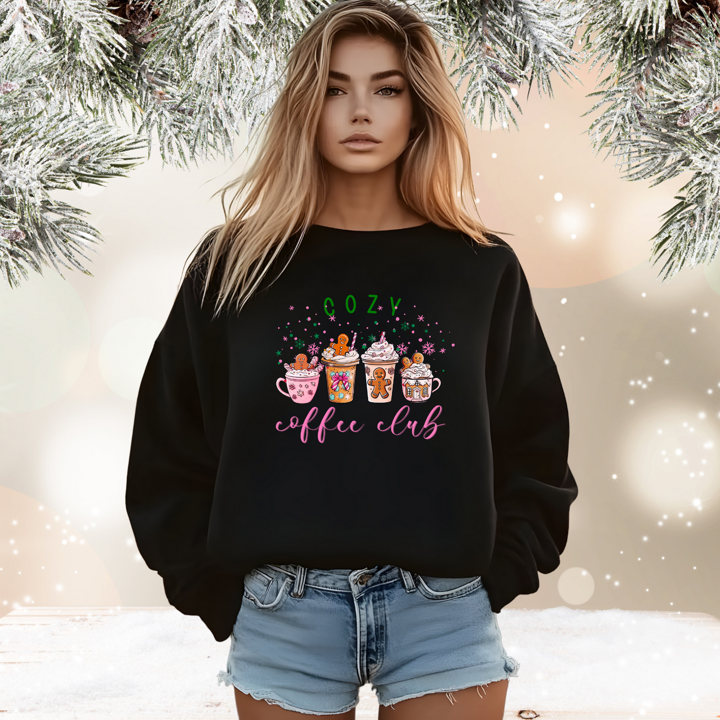 Cozy Coffee Club Crewneck Sweatshirt