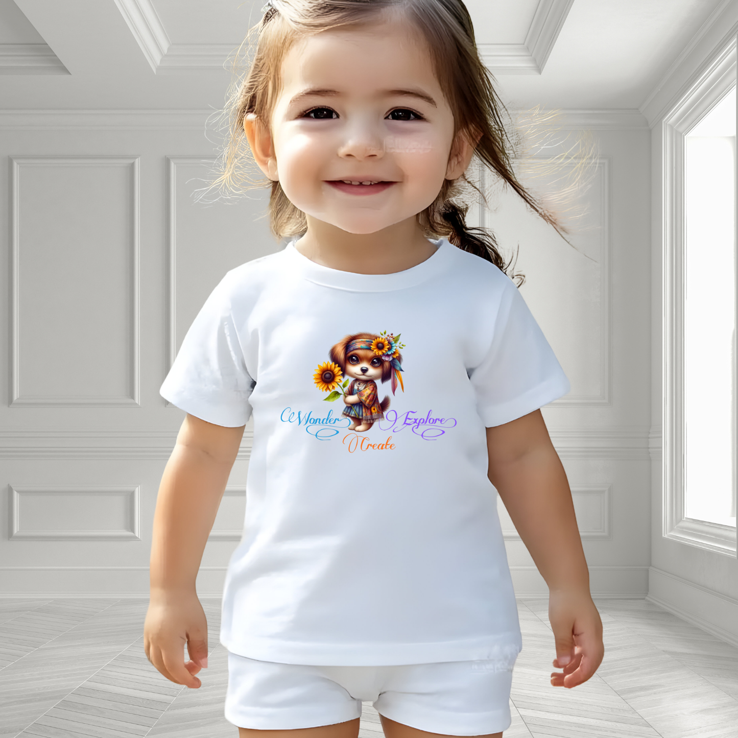 Wonder, Explore, Create Toddler T-Shirt