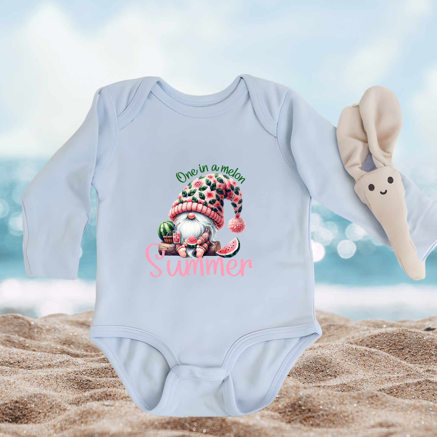 One In A Melon Summer Infant Long Sleeve Onesie