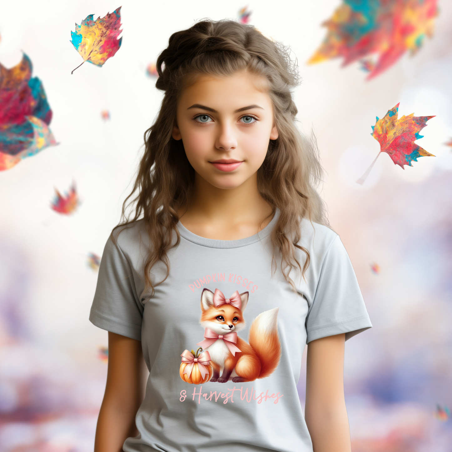 Pumpkin Kisses & Harvest Wishes Kid’s T-Shirt