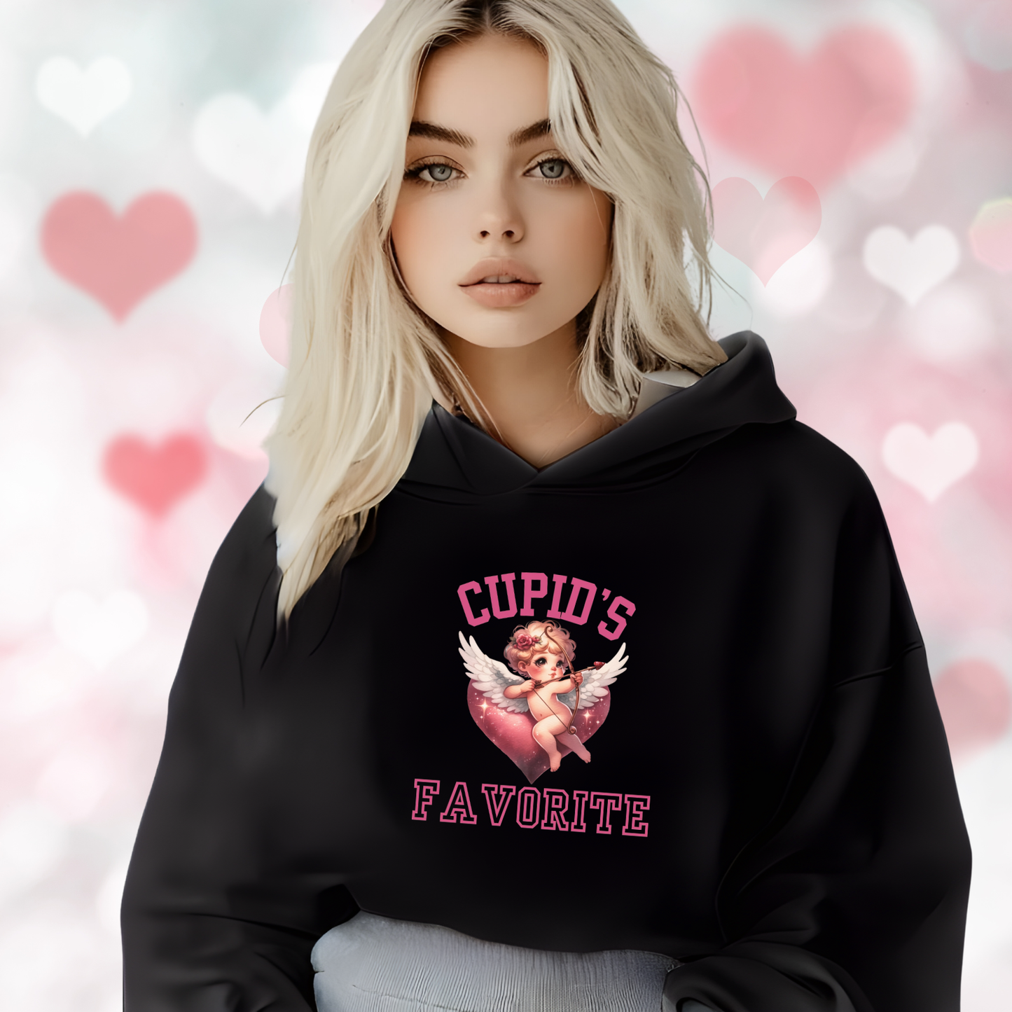 Cupid’s Favorite Crop Hoodie
