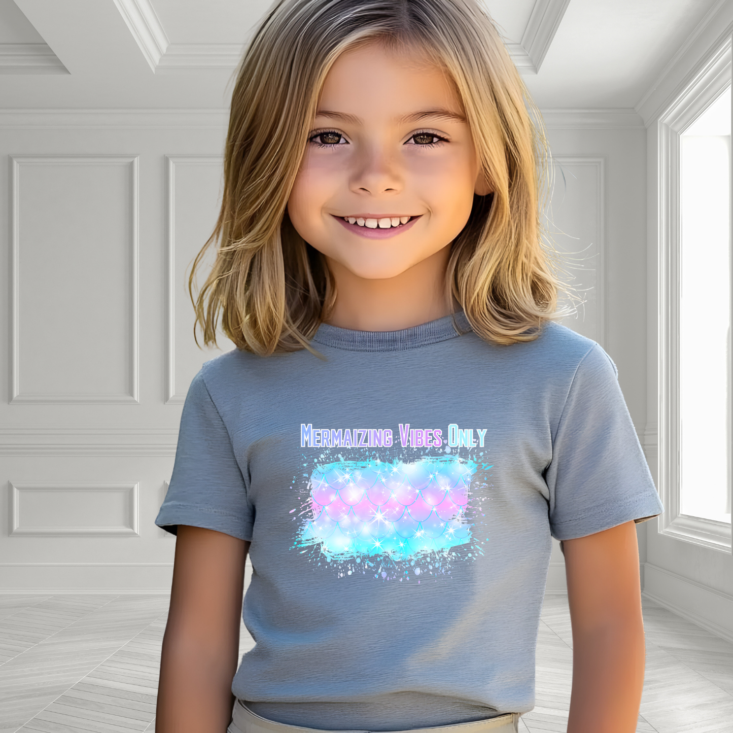 Mermaizing Vibes Only Kid's T-Shirt