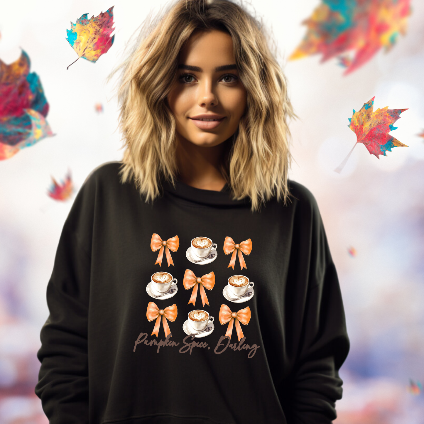 Pumpkin Spice, Darling Crewneck Sweatshirt