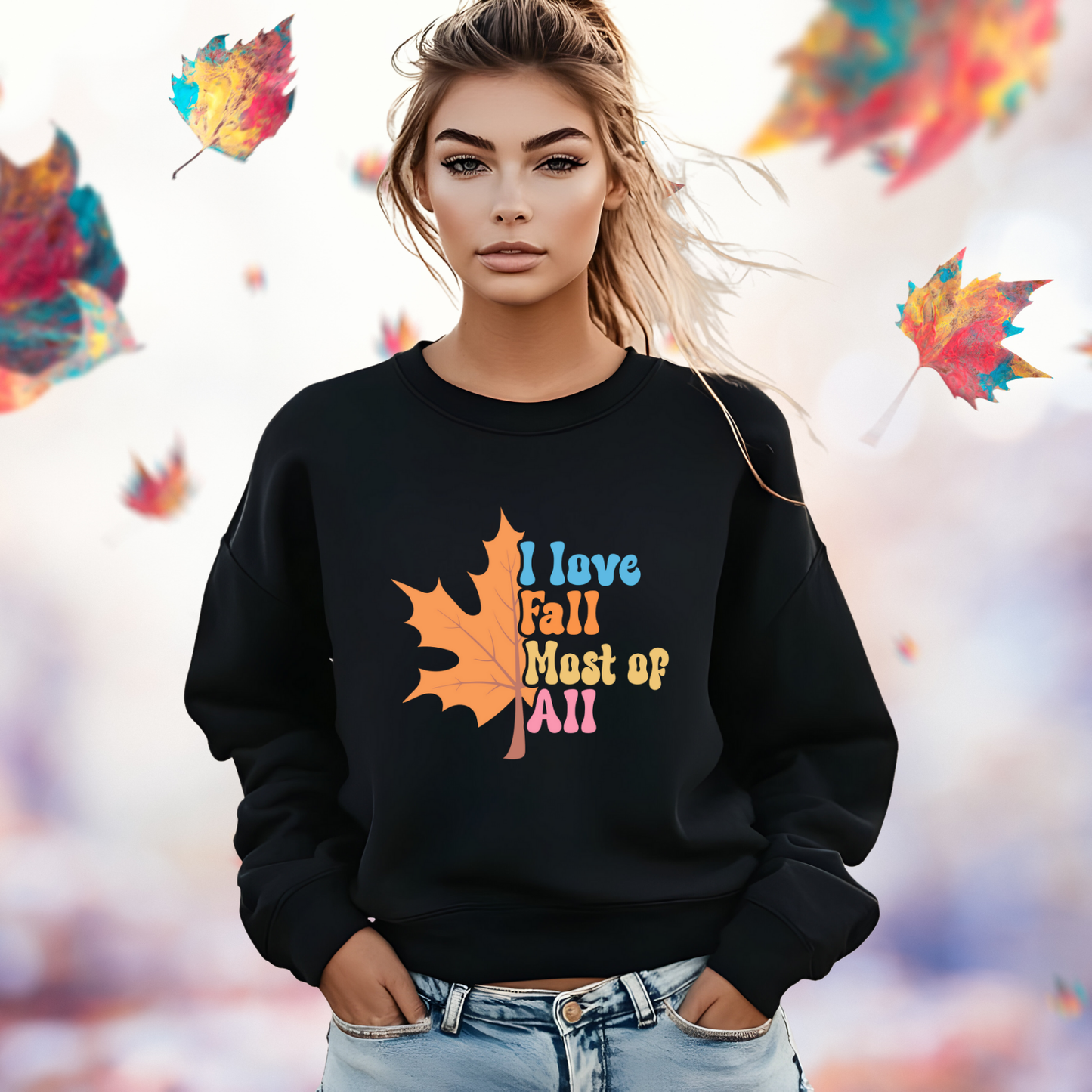 I Love Fall Crewneck Sweatshirt
