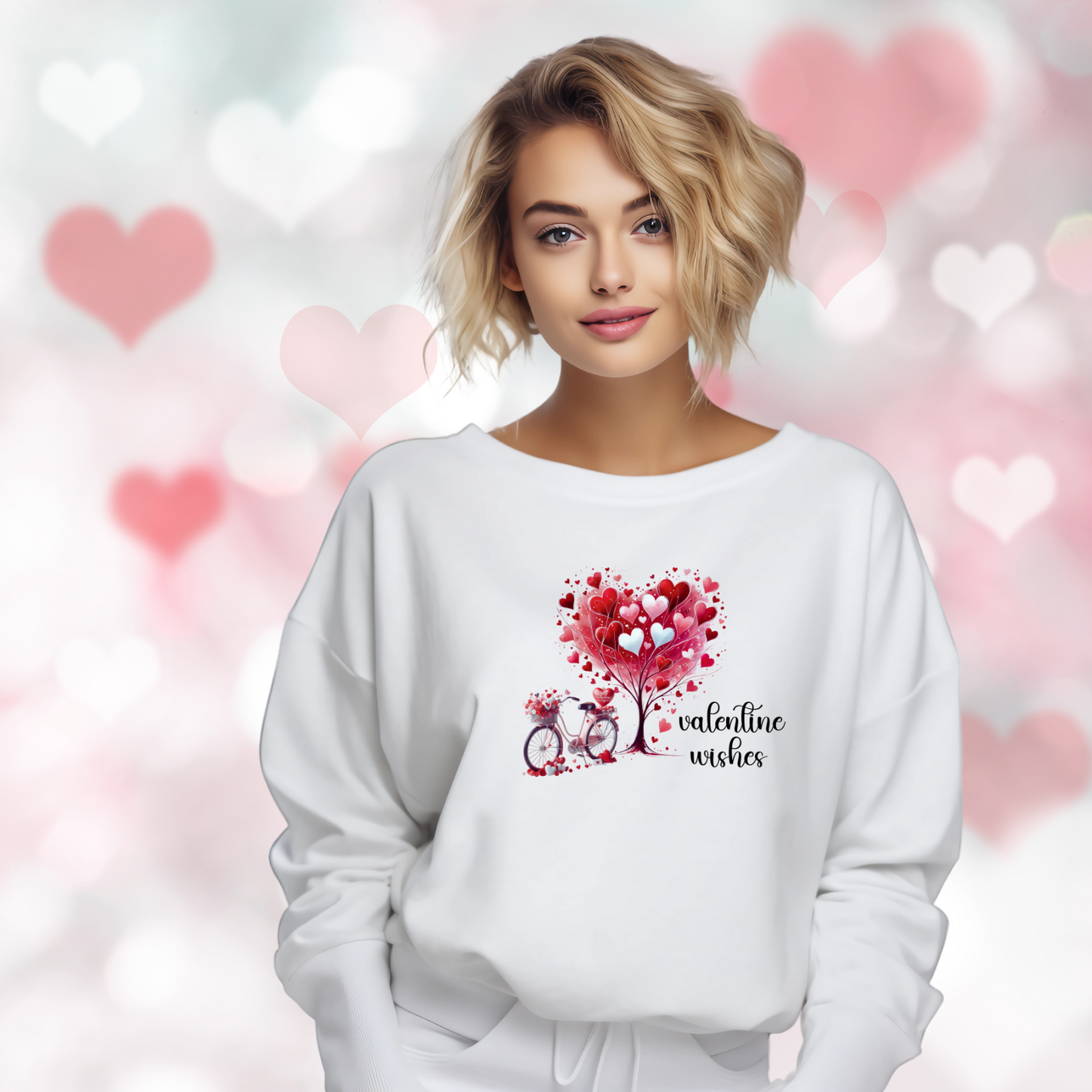 Valentine Wishes Crewneck Sweatshirt