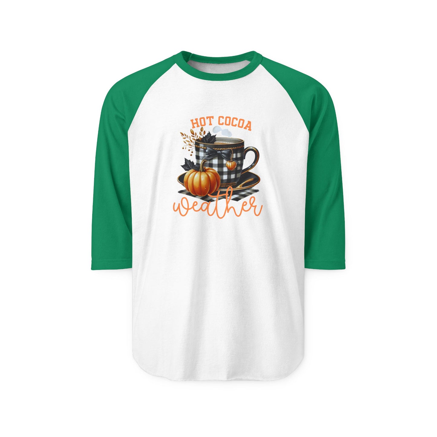 Hot Cocoa Weather Baseball Tee