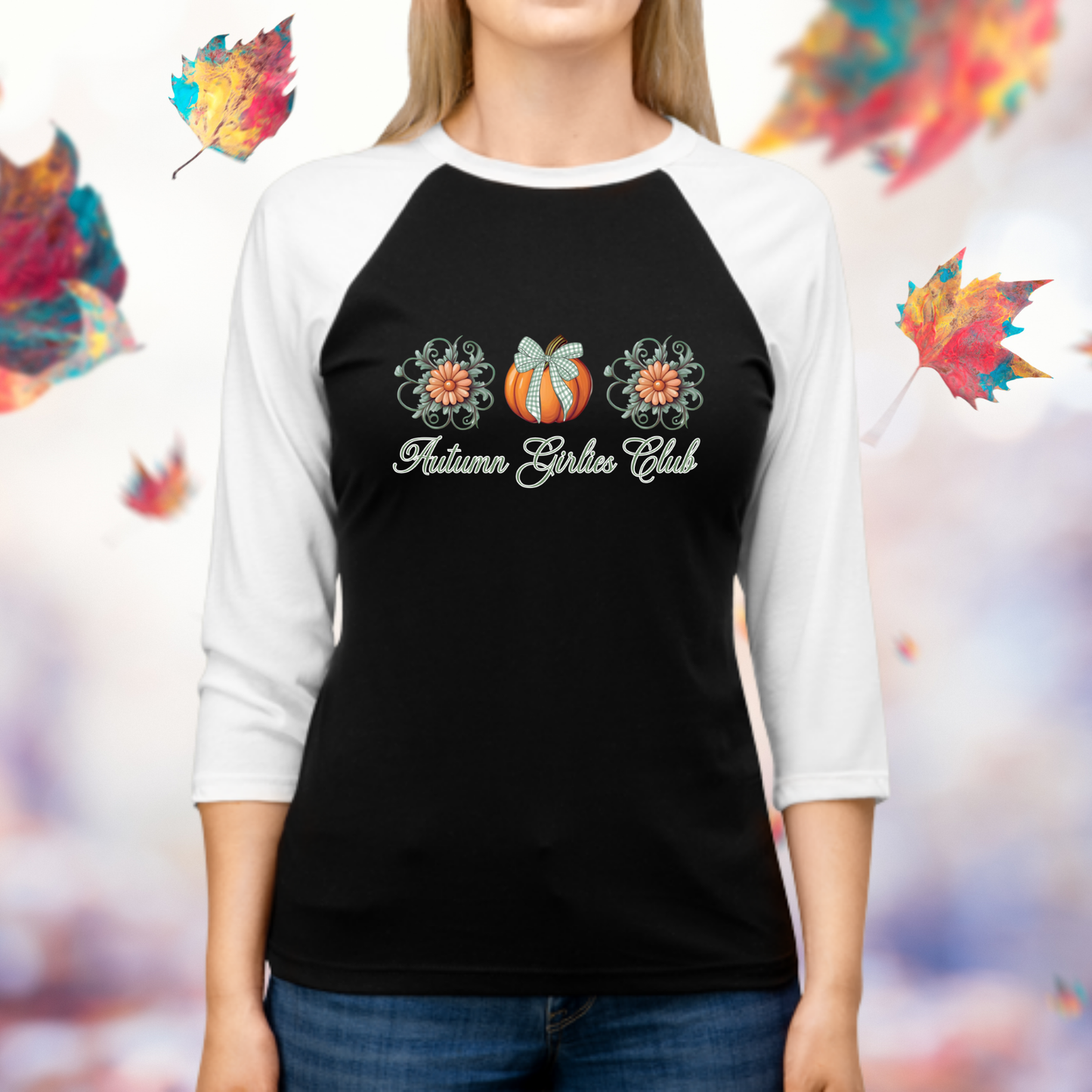 Autumn Girlies Club Baseball Tee