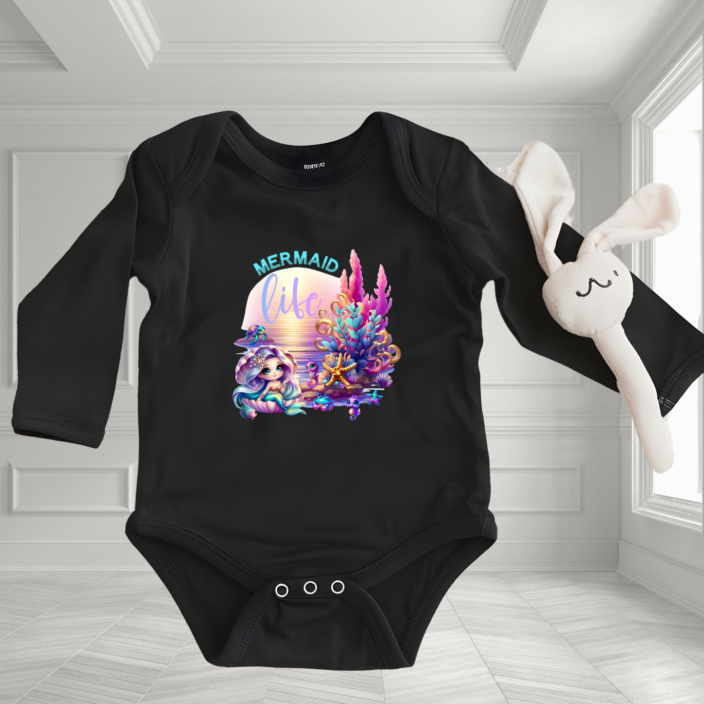 Mermaid Life Infant Long Sleeve Onesie