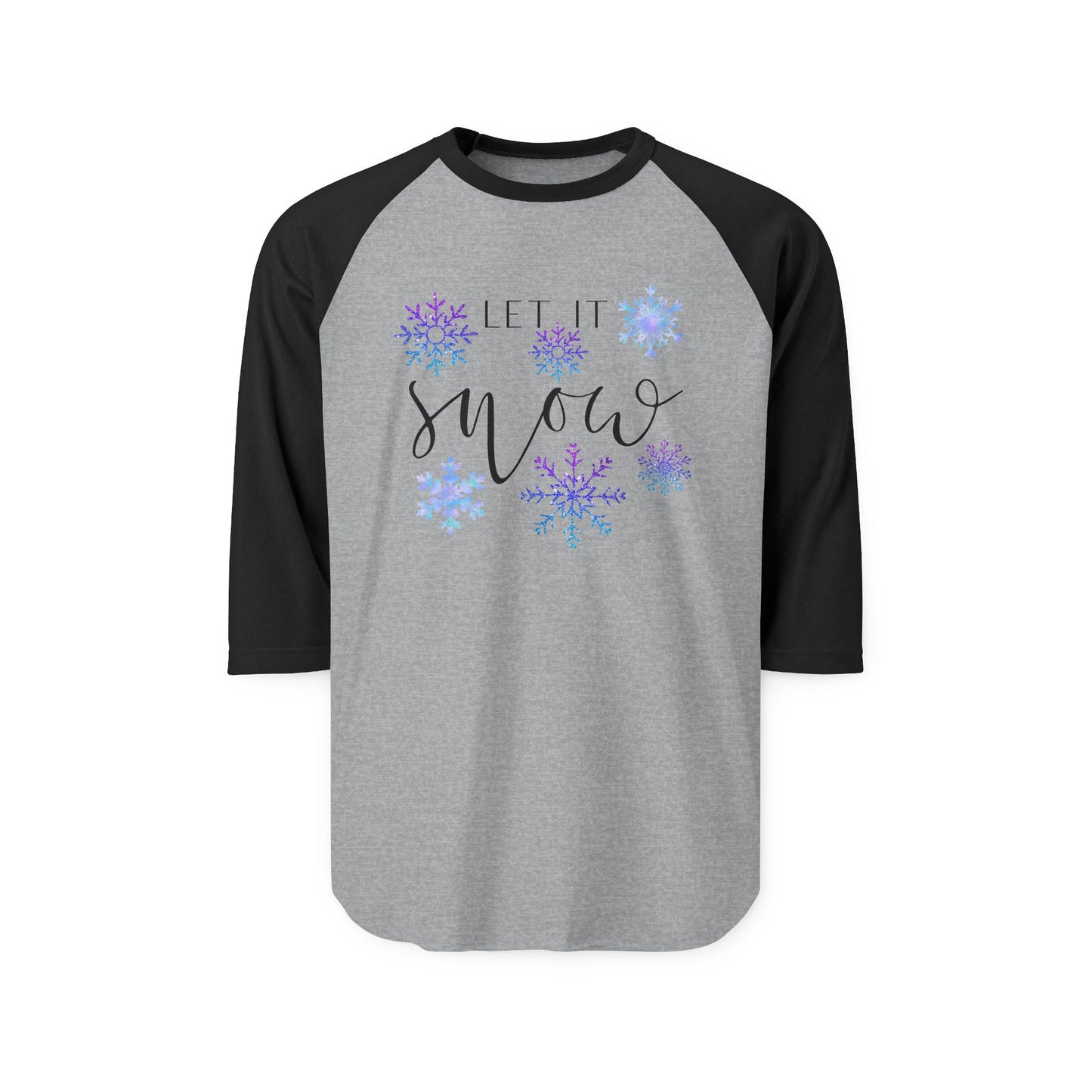 Let It Snow Baseball Tee