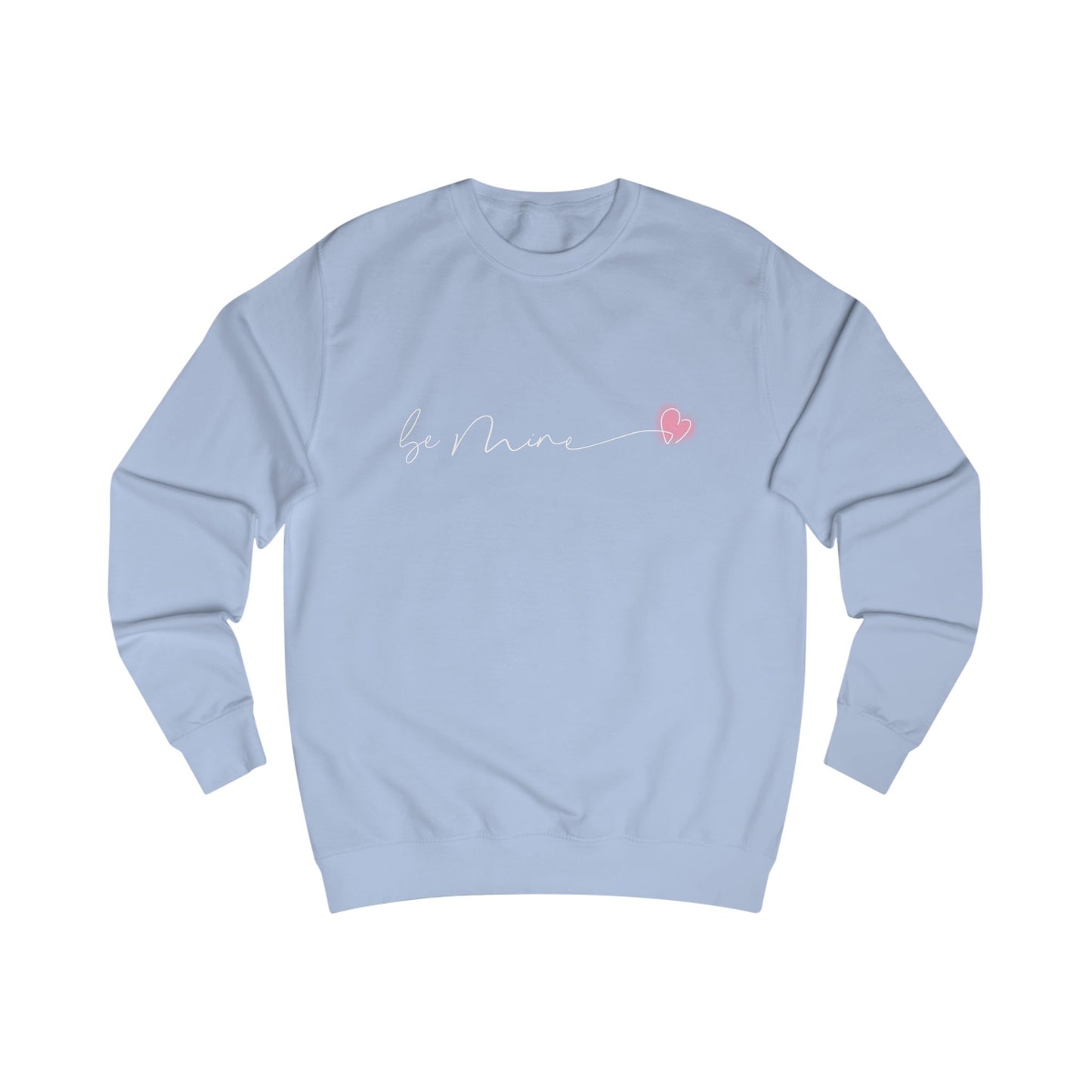 Be Mine Pink Heart Crewneck Sweatshirt