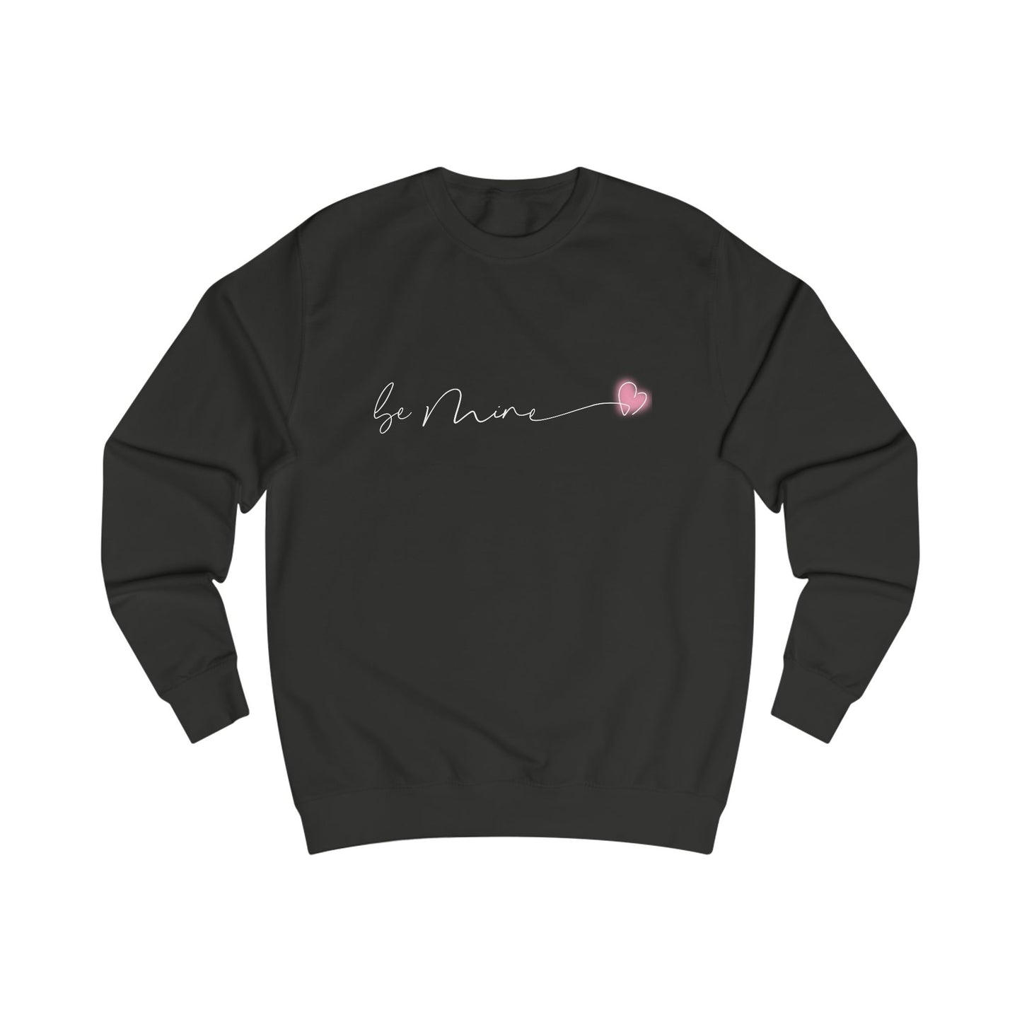 Be Mine Pink Heart Crewneck Sweatshirt
