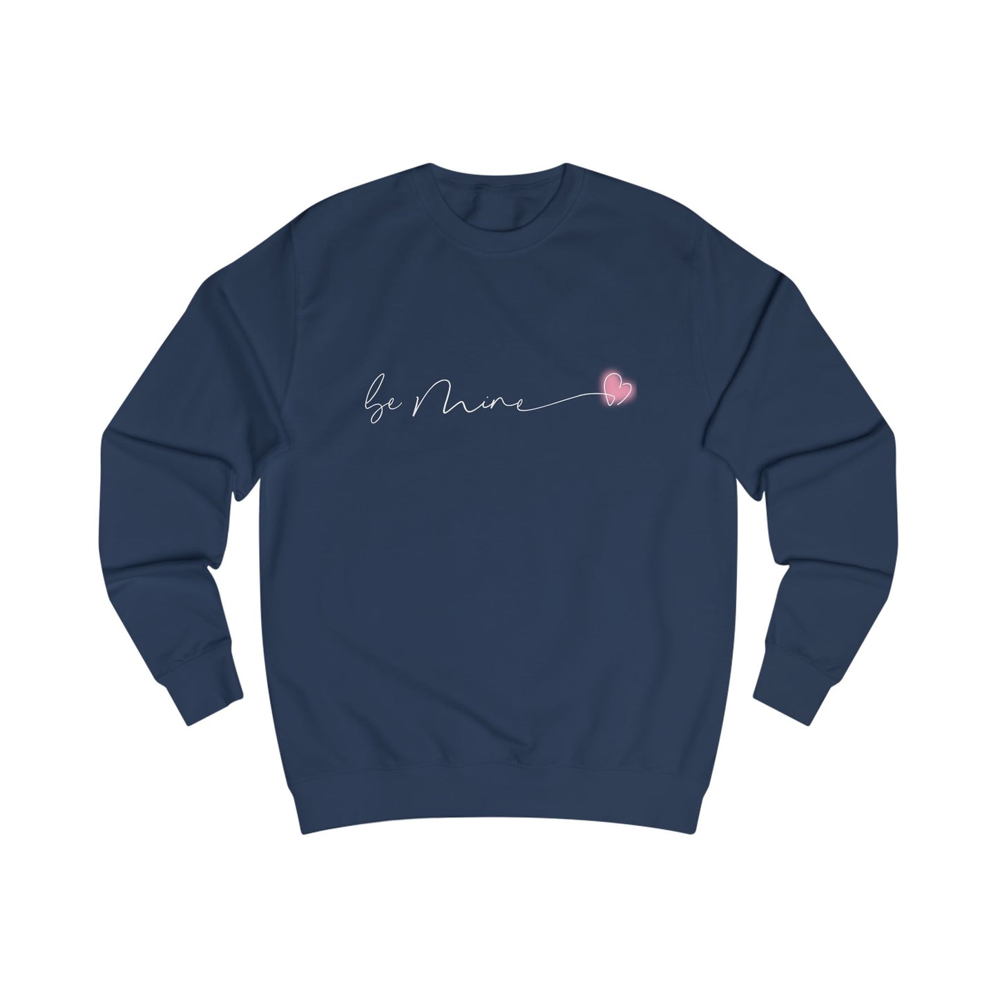 Be Mine Pink Heart Crewneck Sweatshirt