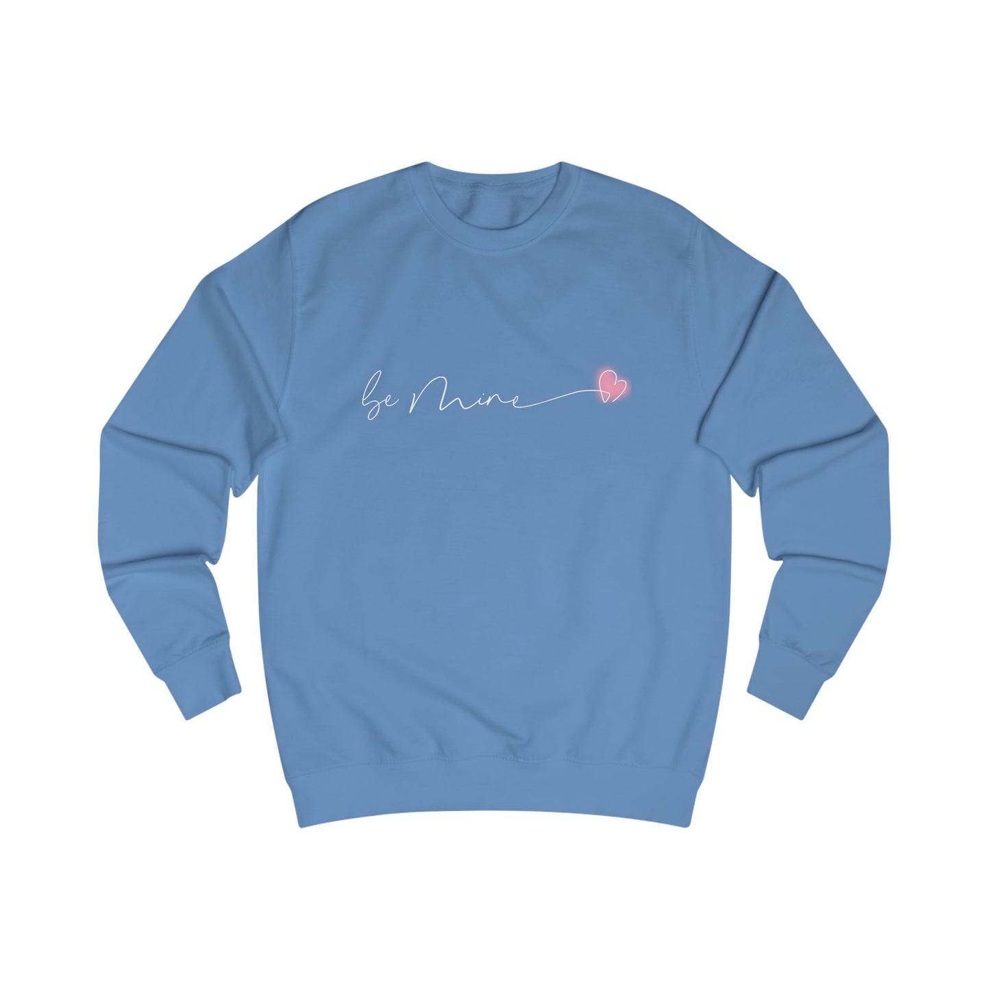 Be Mine Pink Heart Crewneck Sweatshirt
