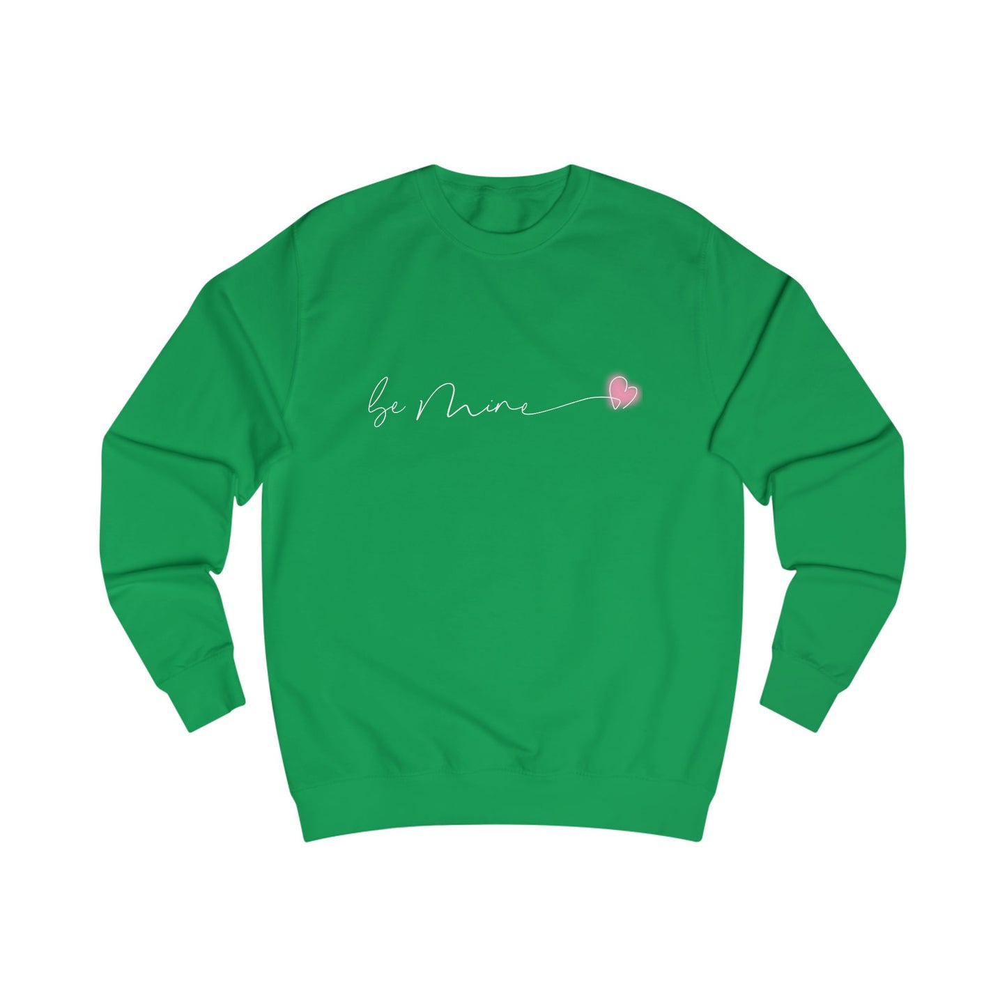 Be Mine Pink Heart Crewneck Sweatshirt