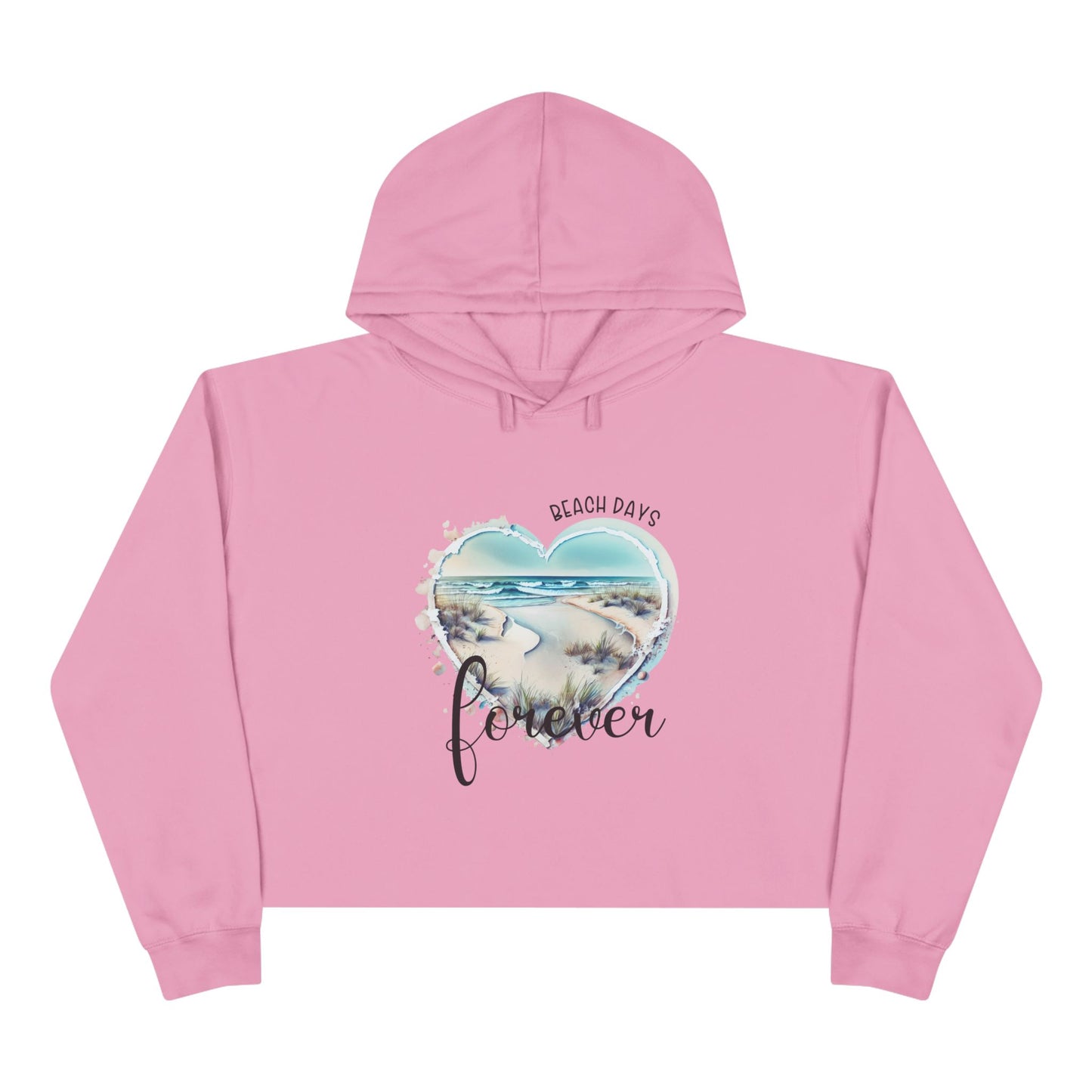 Beach Days Forever Crop Hoodie