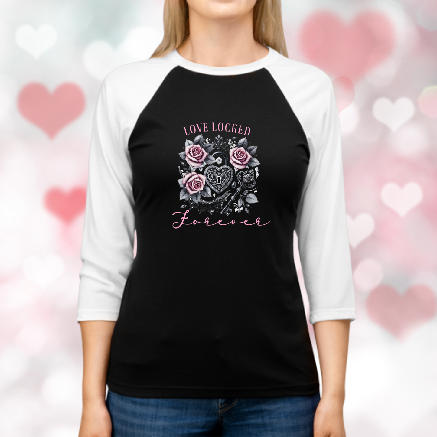 Love Locked Forever Baseball Tee