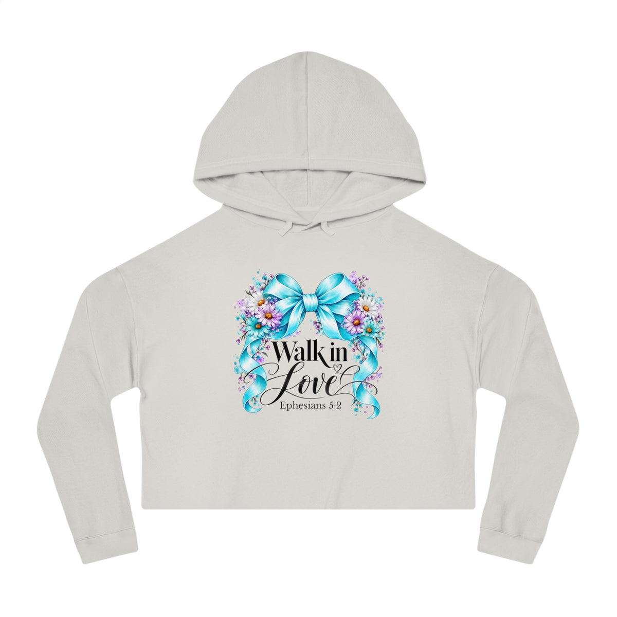 Walk In Love Ephesians 5:2 Crop Hoodie