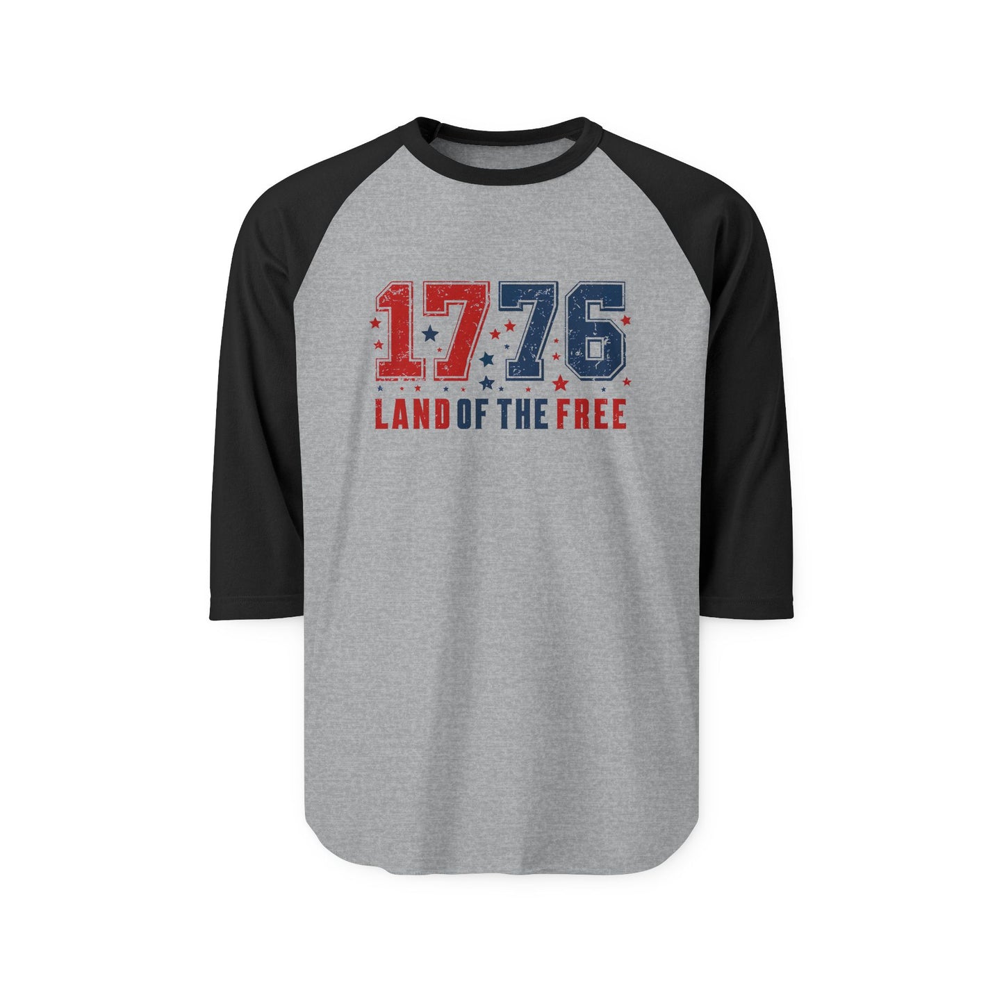Land of The Free Baseball Tee