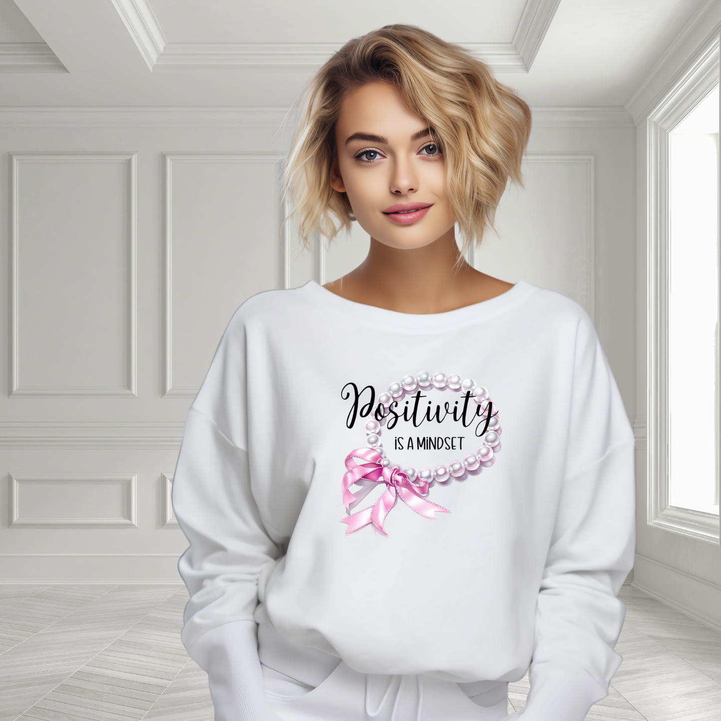 Positivity Is A Mindset Crewneck Sweatshirt
