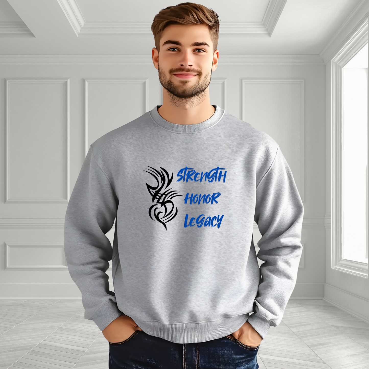 Strength, Honor, Legacy Crewneck Sweatshirt