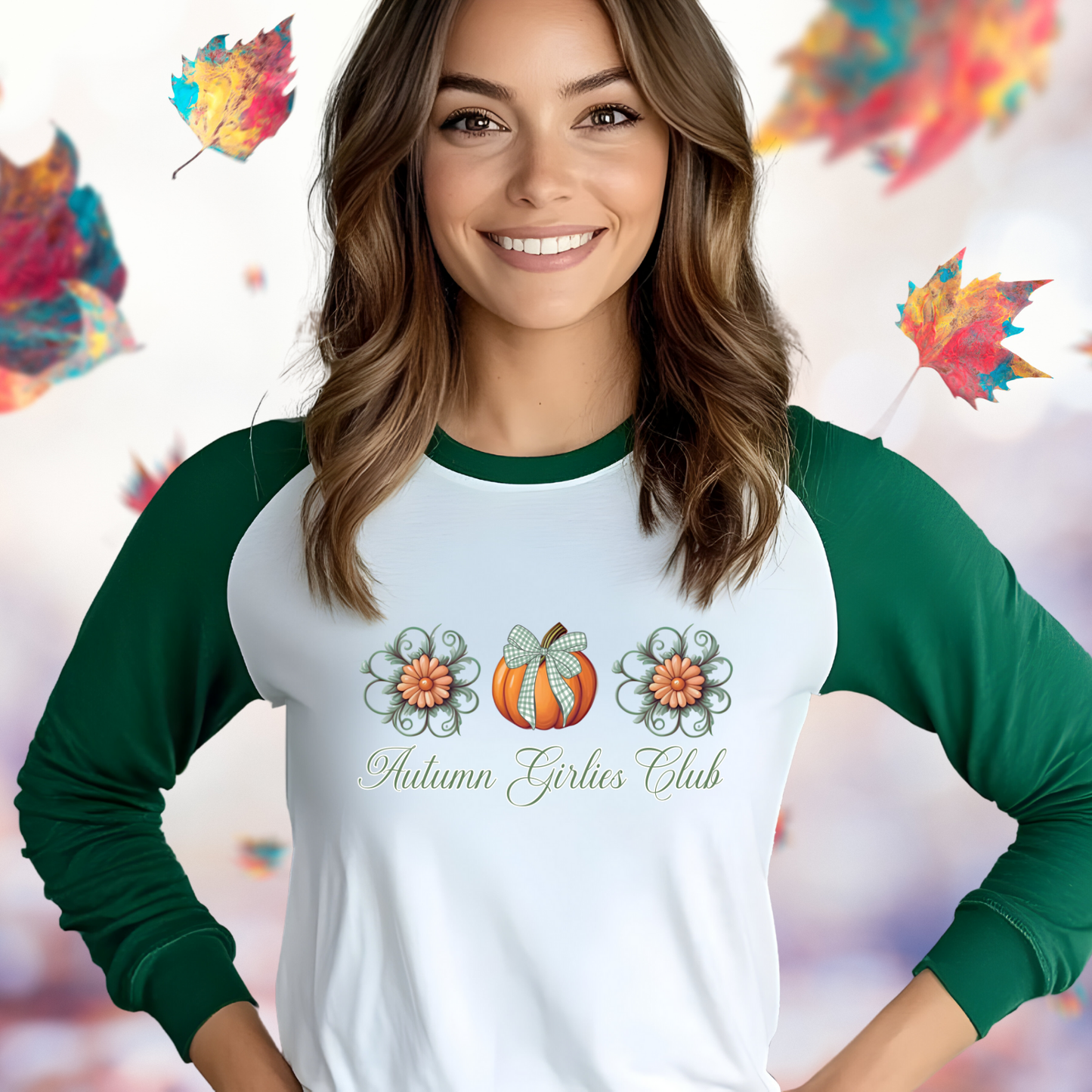Autumn Girlies Club Baseball Tee