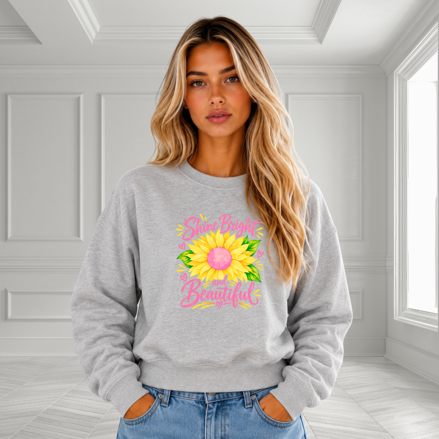 Shine Bright And Beautiful Crewneck Sweatshirt