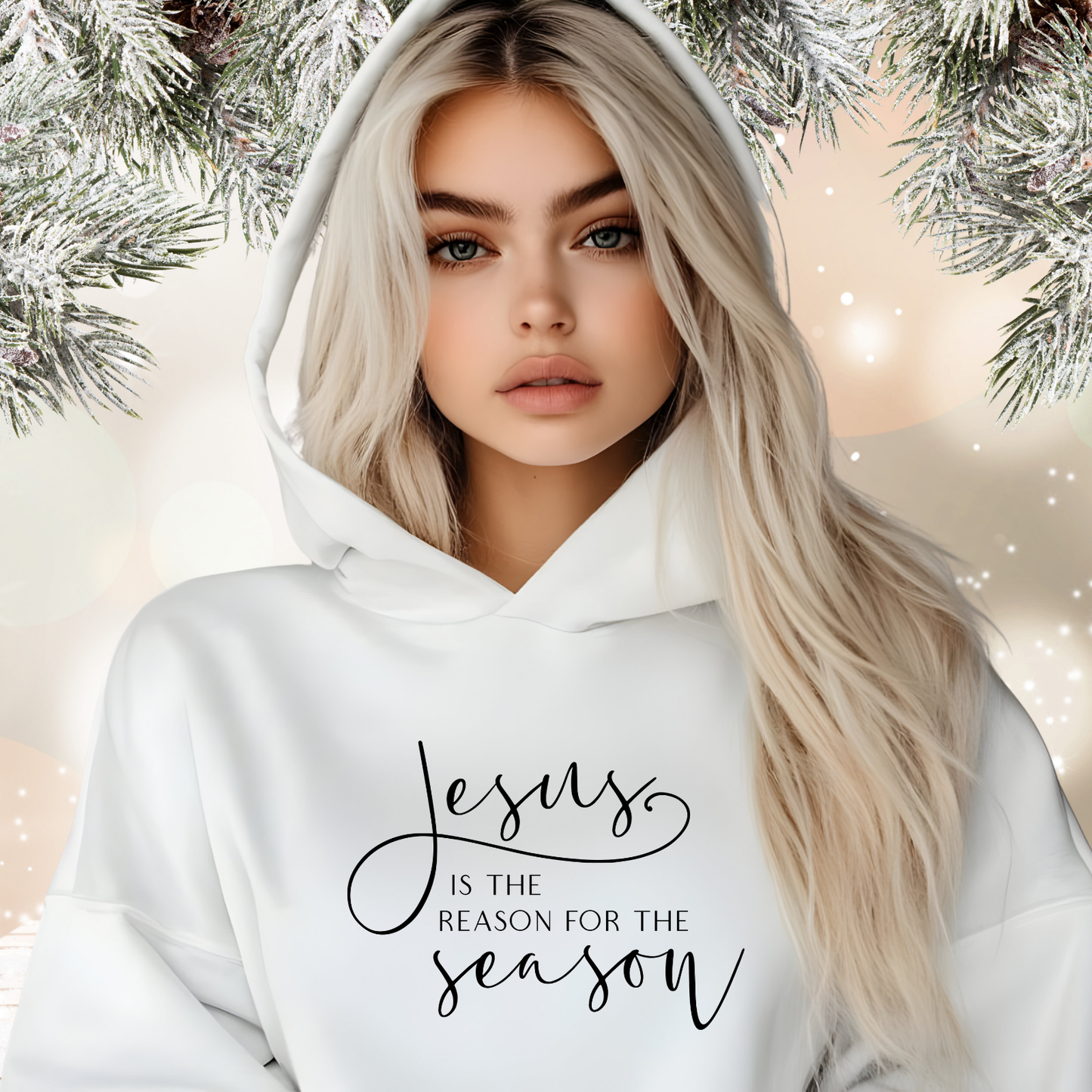 Jesus Is The Reason Crop Hoodie