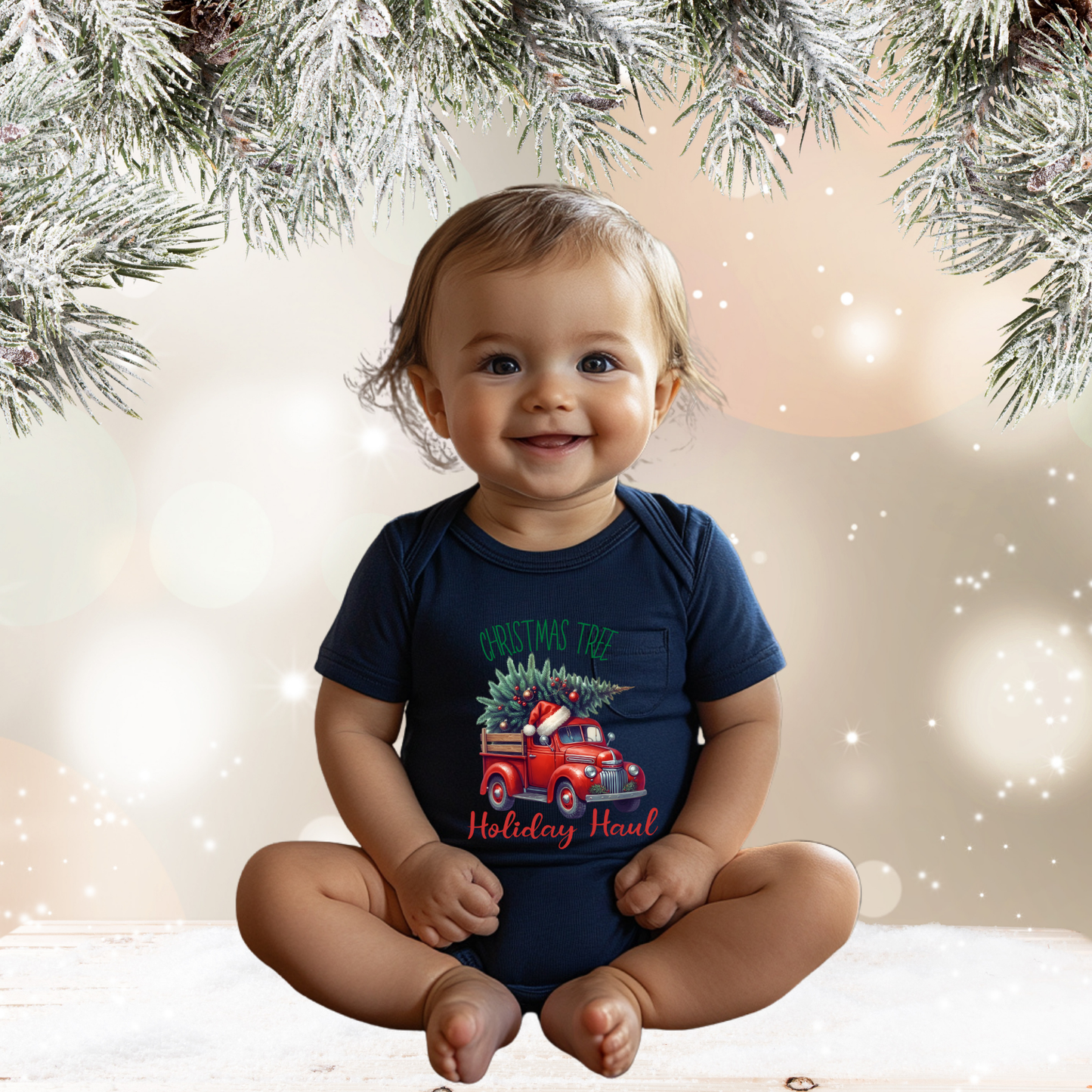 Holiday Haul Infant Short Sleeve Onesie