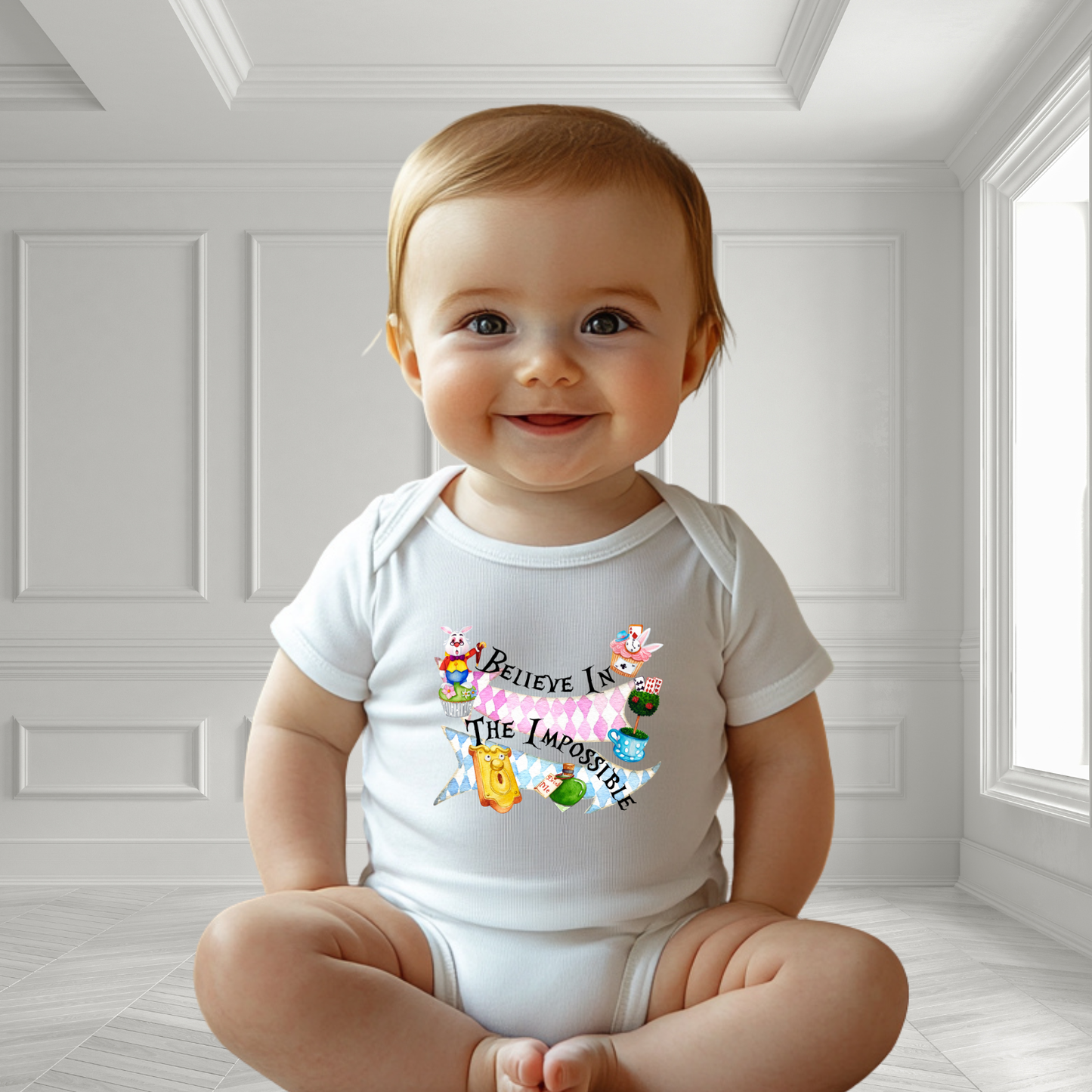 Believe In The Impossible Infant Short Sleeve Onesie