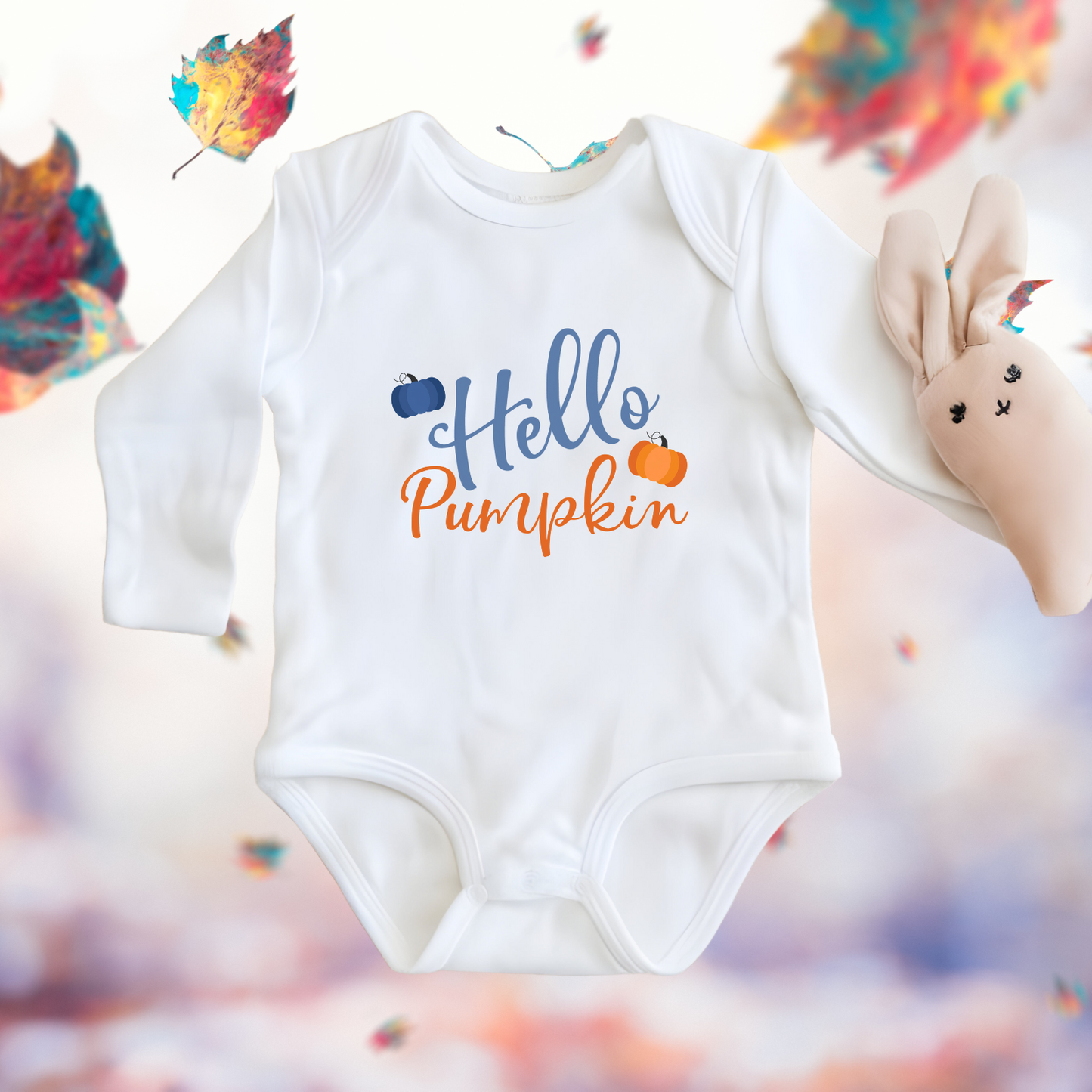 Hello Pumpkin Infant Long Sleeve Onesie