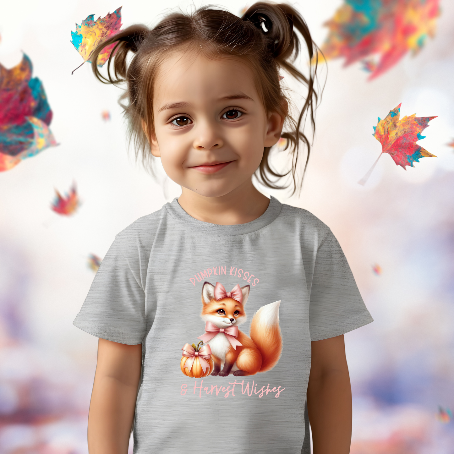 Pumpkin Kisses & Harvest Wishes Toddler T-Shirt
