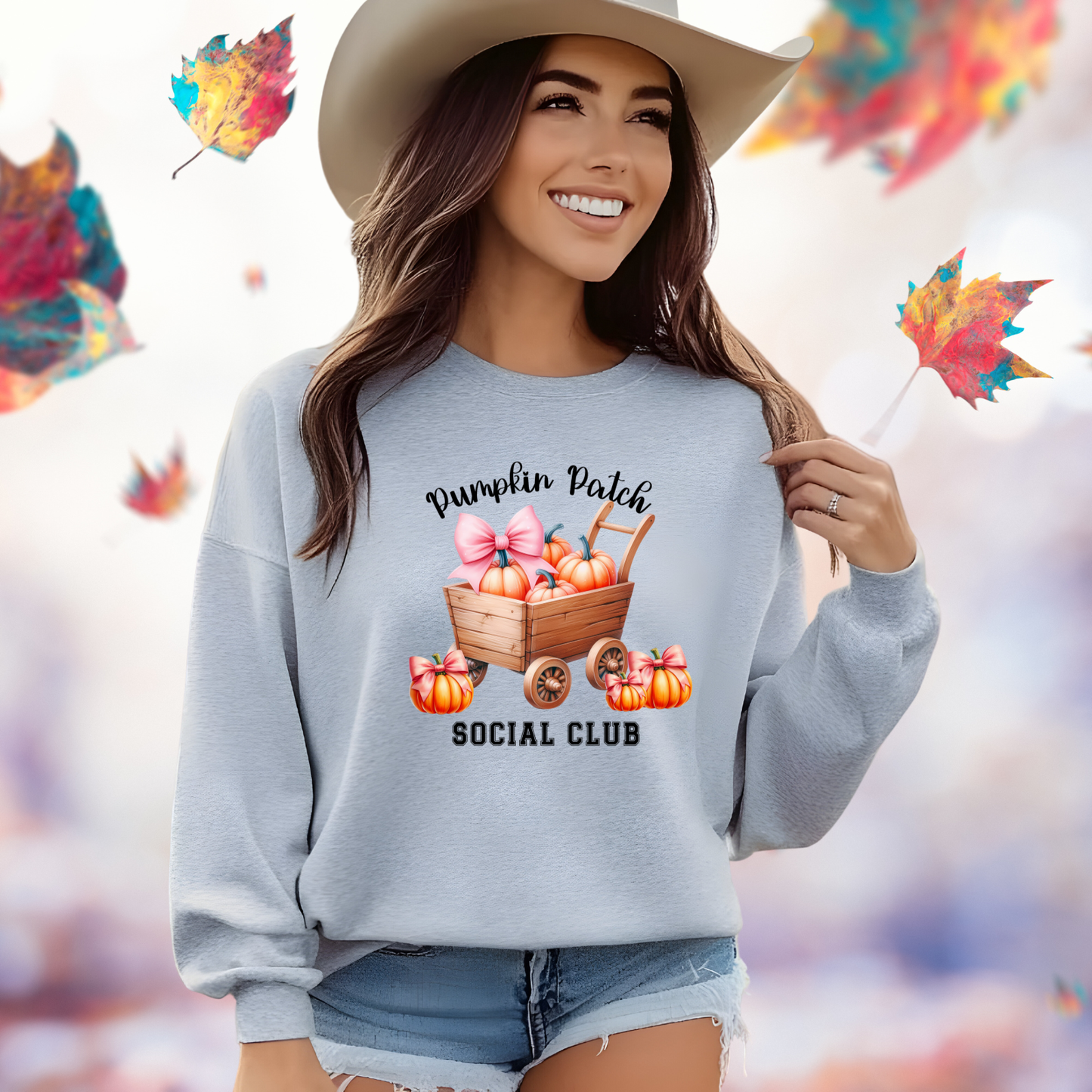 Pumpkin Patch Social Club Crewneck Sweatshirt