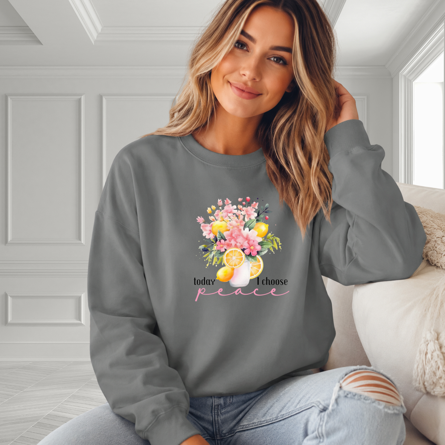 Today I Choose Peace Crewneck Sweatshirt