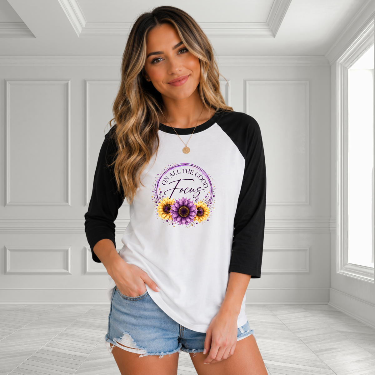 Focus On All The Good Baseball Tee