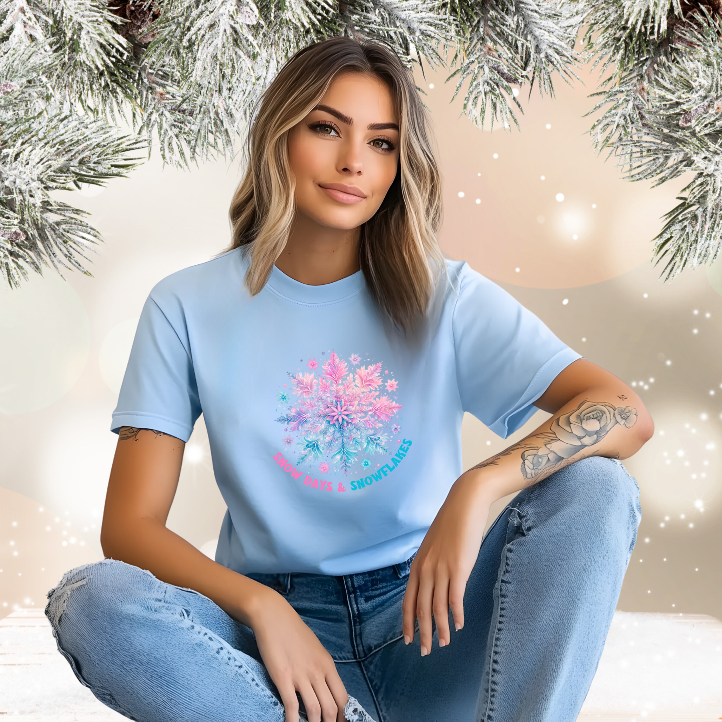 Snow Days & Snowflakes T‑Shirt