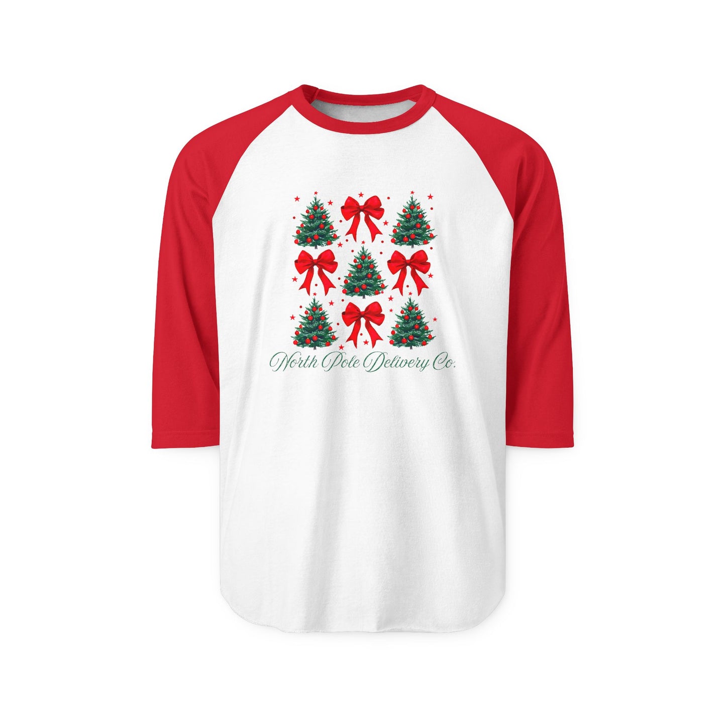 North Pole Delivery Co. Baseball Tee