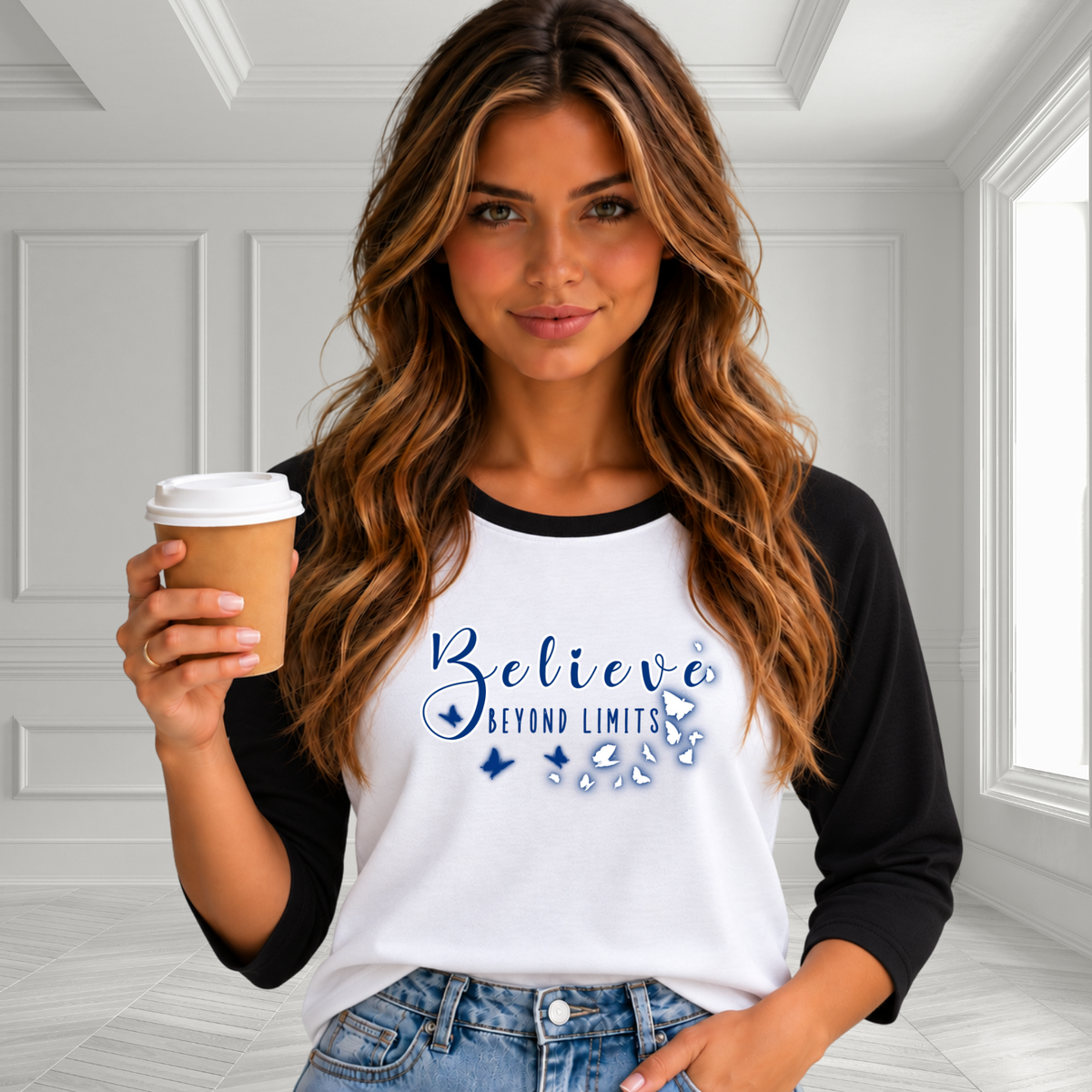 Believe Beyond Limits Baseball Tee